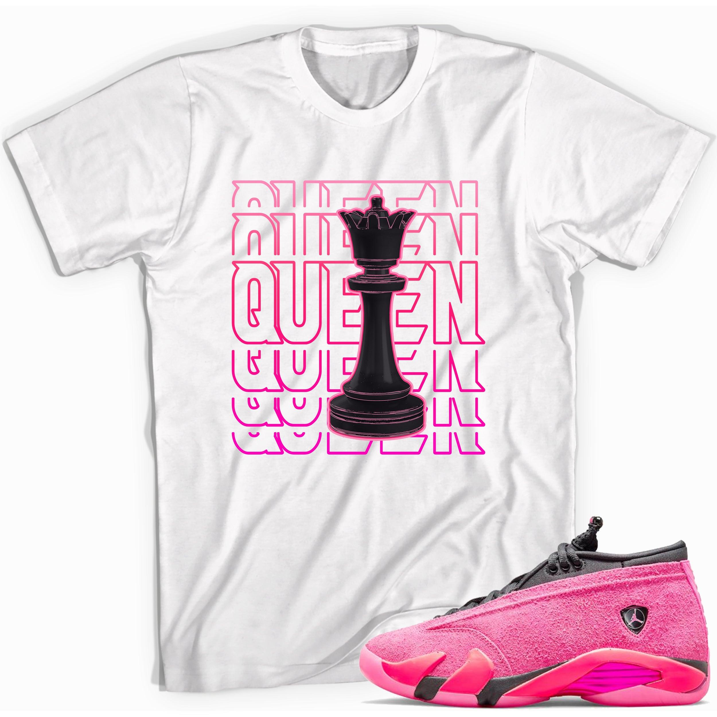Queen Sneaker Tee AJ 14s Low Shocking Pink photo