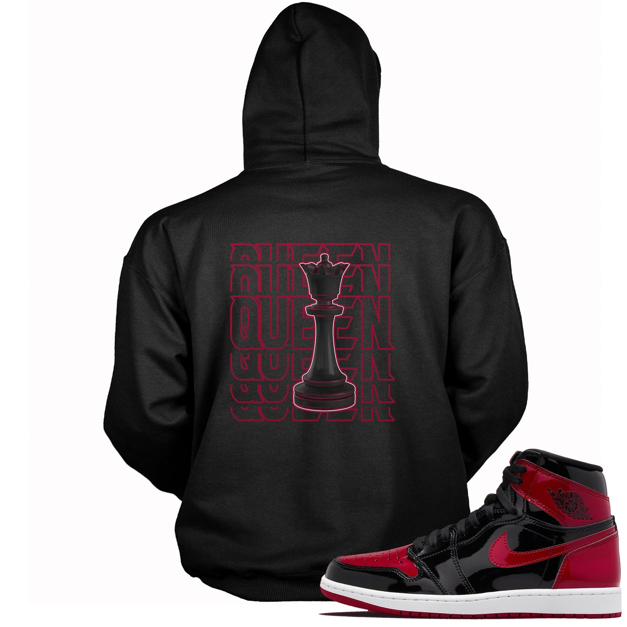 Queen Hoodie AJ 1s Patent Leather Bred Air Holiday Sneakers photo