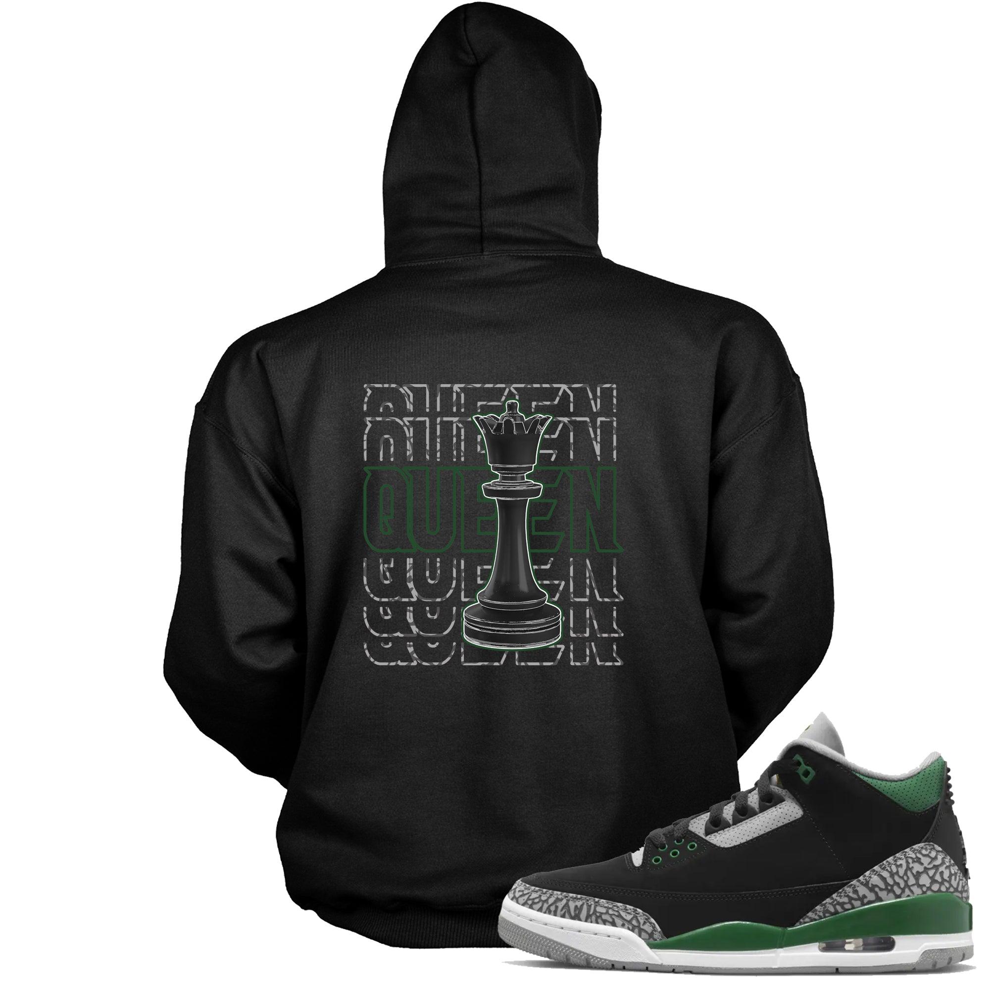 Queen Hooded Sneaker Sweatshirt Jordan 3s Pine Green photo
