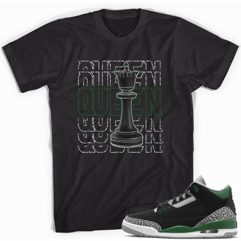 Queen Jordan Pine Green 3s Shirt photo