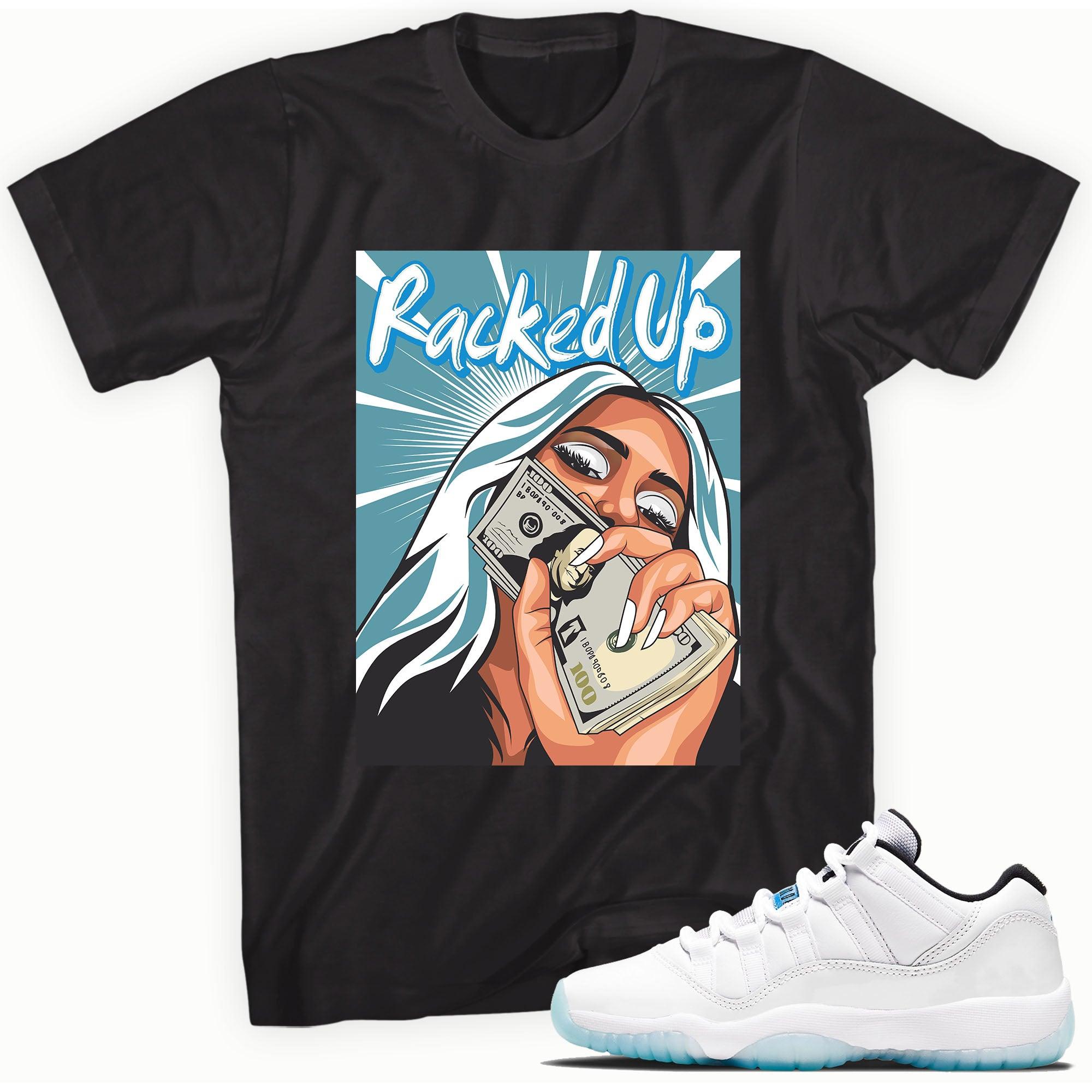 Racked Up Sneaker Tee AJ 11 Retro Low Legend Blue photo