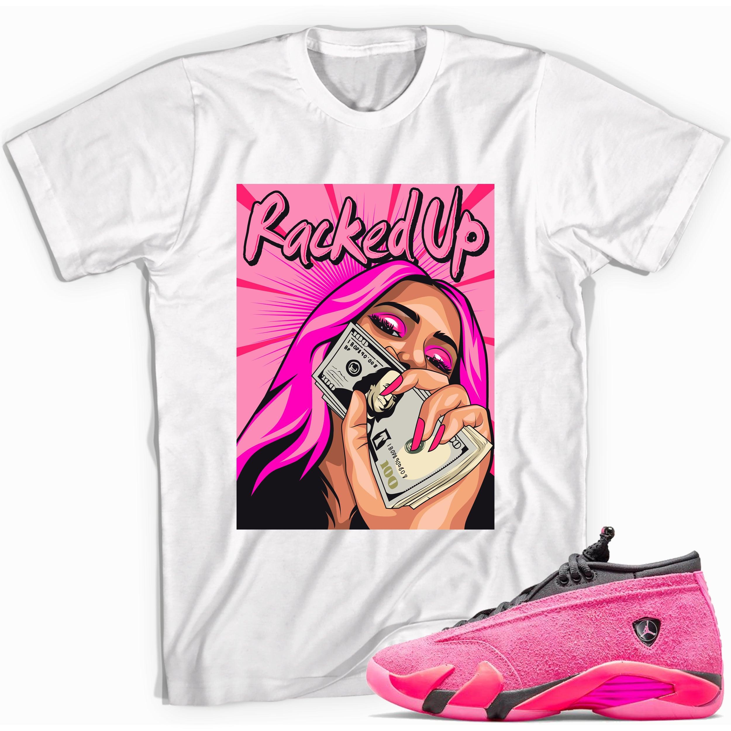 Racked Up Shirt AJ 14s Low Shocking Pink photo