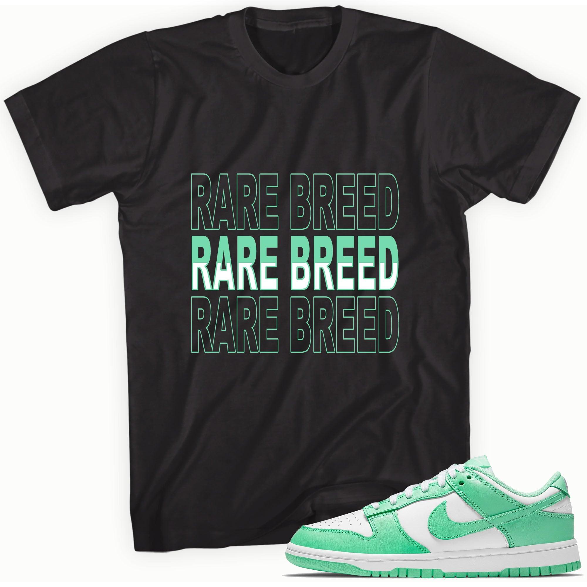 Rare Breed Sneaker Tee Nike Dunk Low Green Glow photo