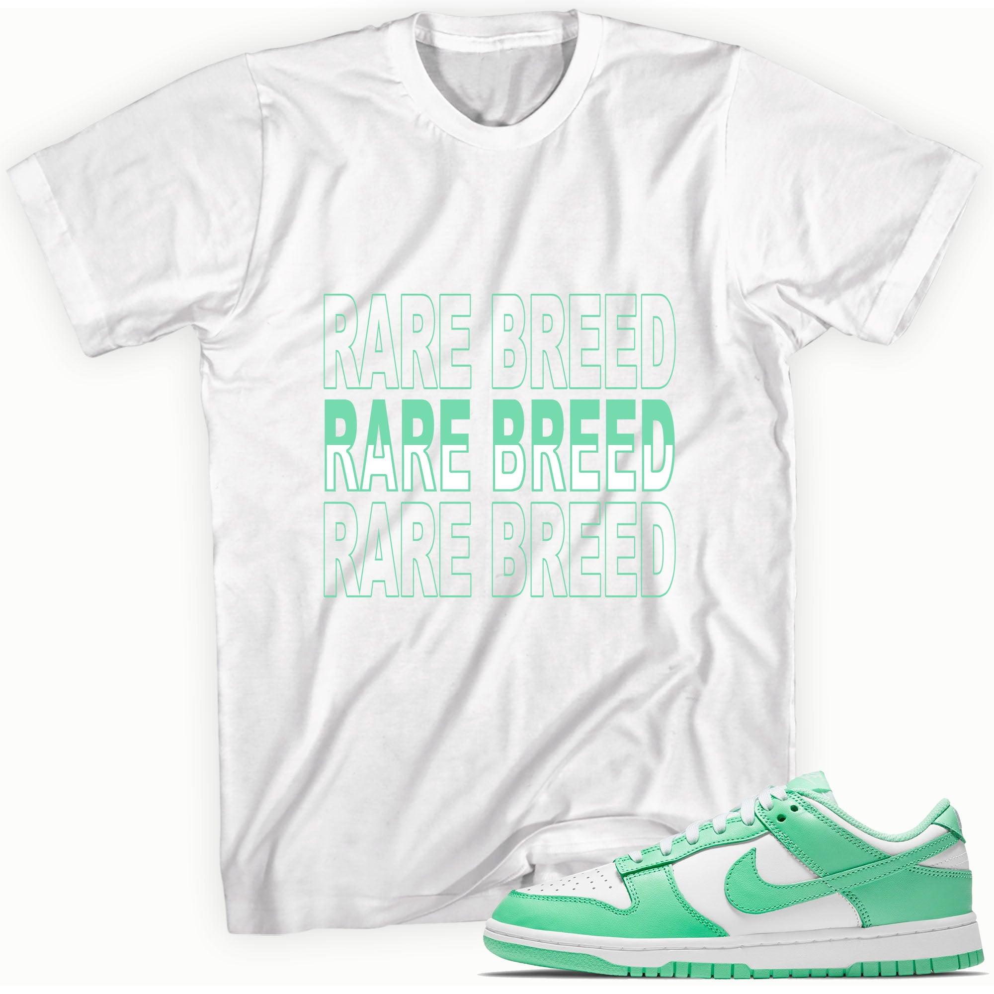 Rare Breed Shirt Nike Dunk Low Green Glow photo