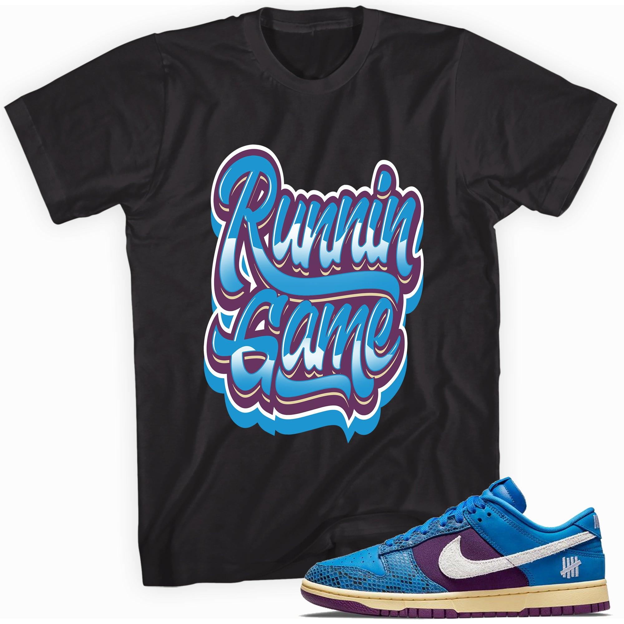 Runnin Game Shirt Nike Dunk Low Undefeated 5 On It Dunk vs AF1 photo