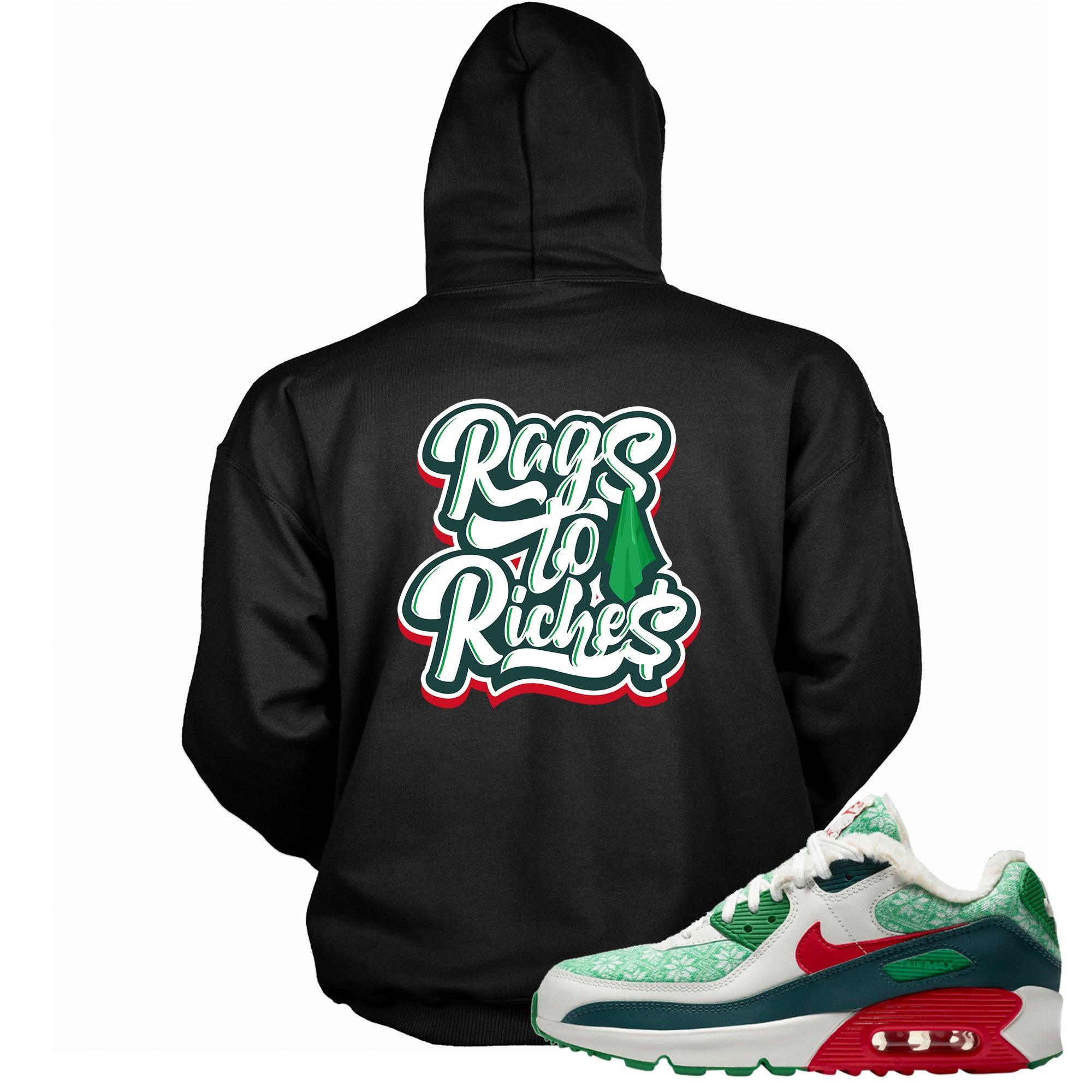 Black Rags To Riches Hoodie AIR MAX 90 NORDIC CHRISTMAS photo