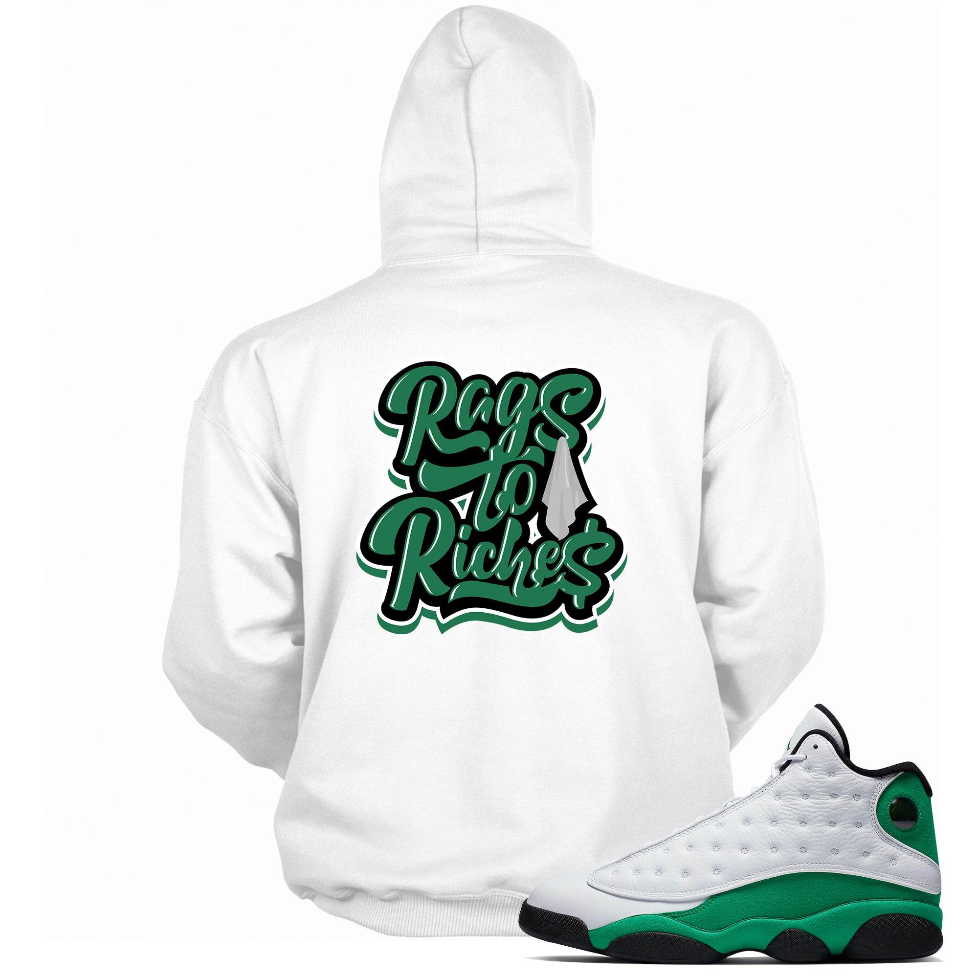 Rags To Riches Hoodie AJ 13 LUCKY GREEN photo