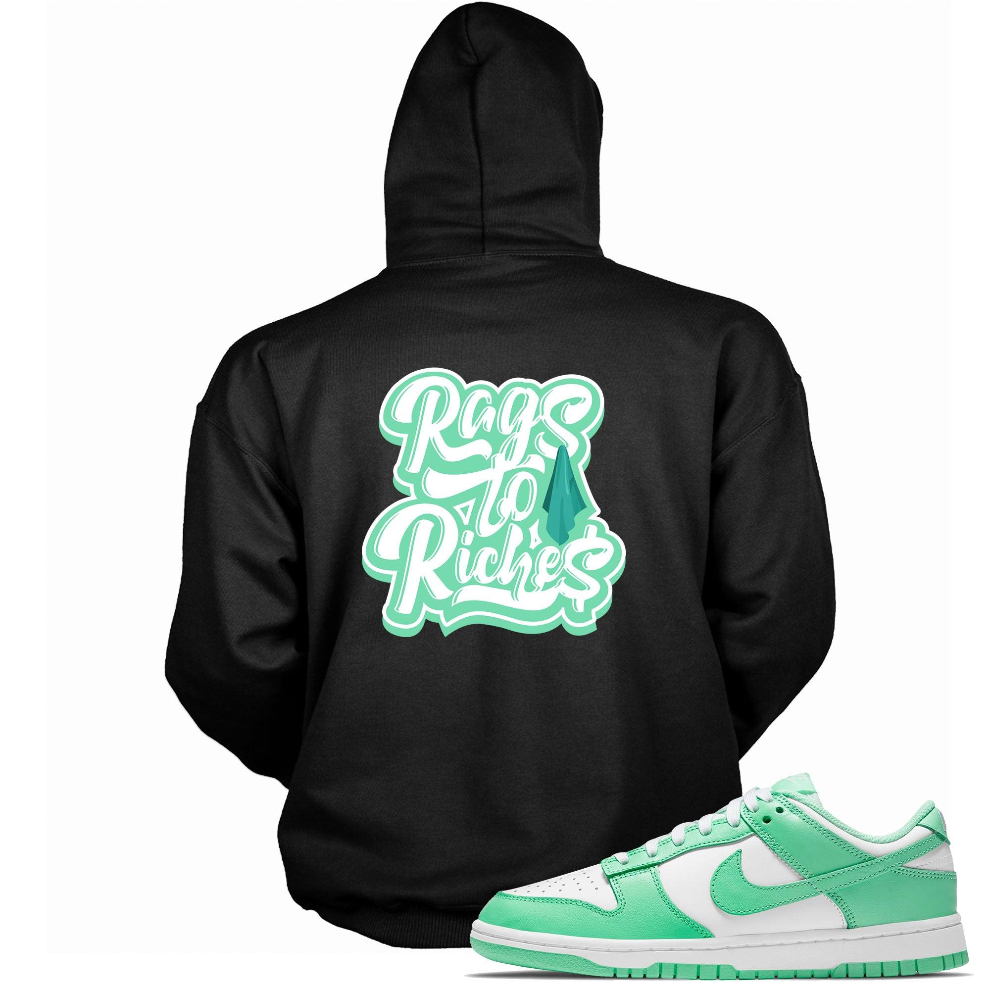 Rags To Riches Sneaker Sweatshirt Nike Dunk Low Green Glow photo
