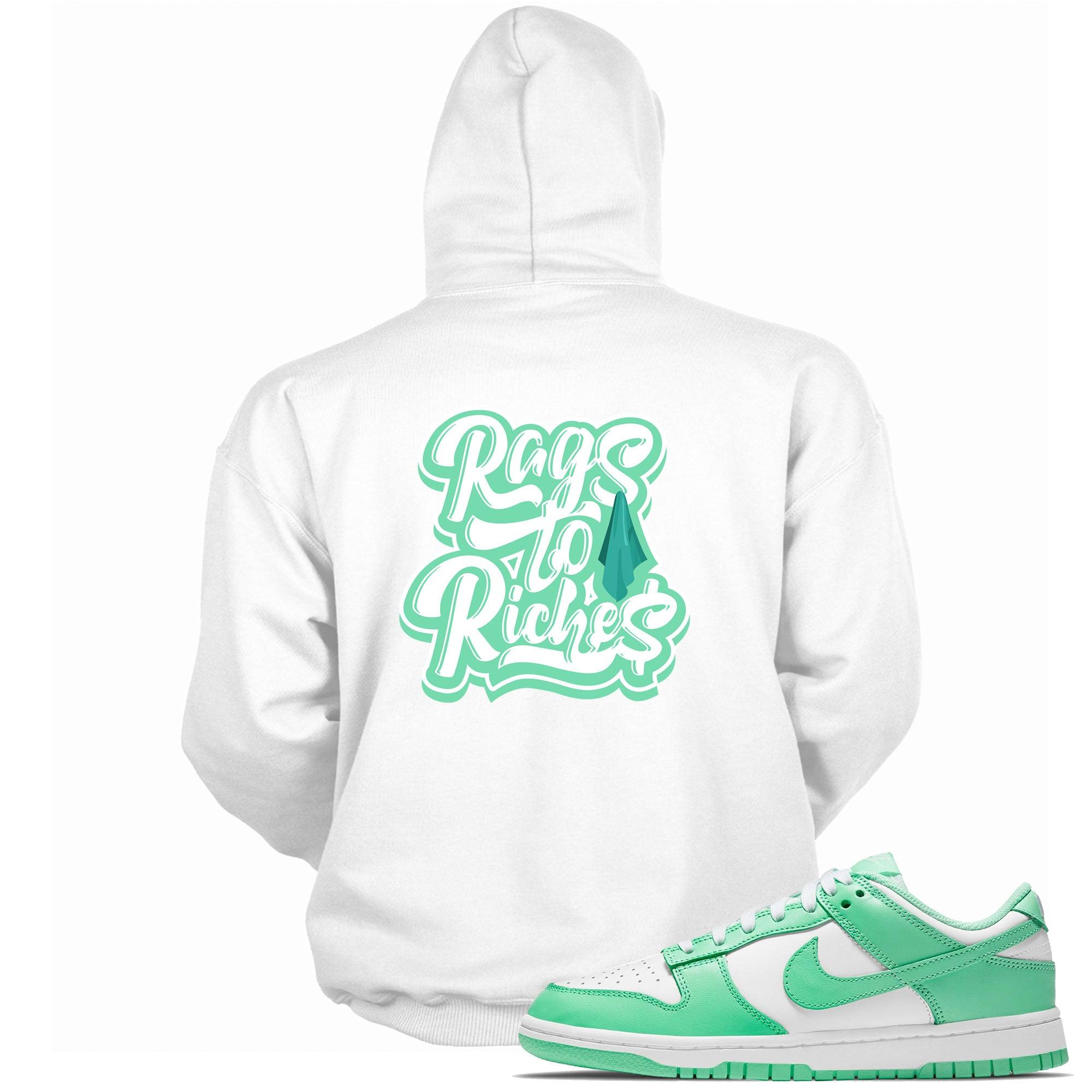 Rags To Riches Hoodie Nike Dunk Low Green Glow photo