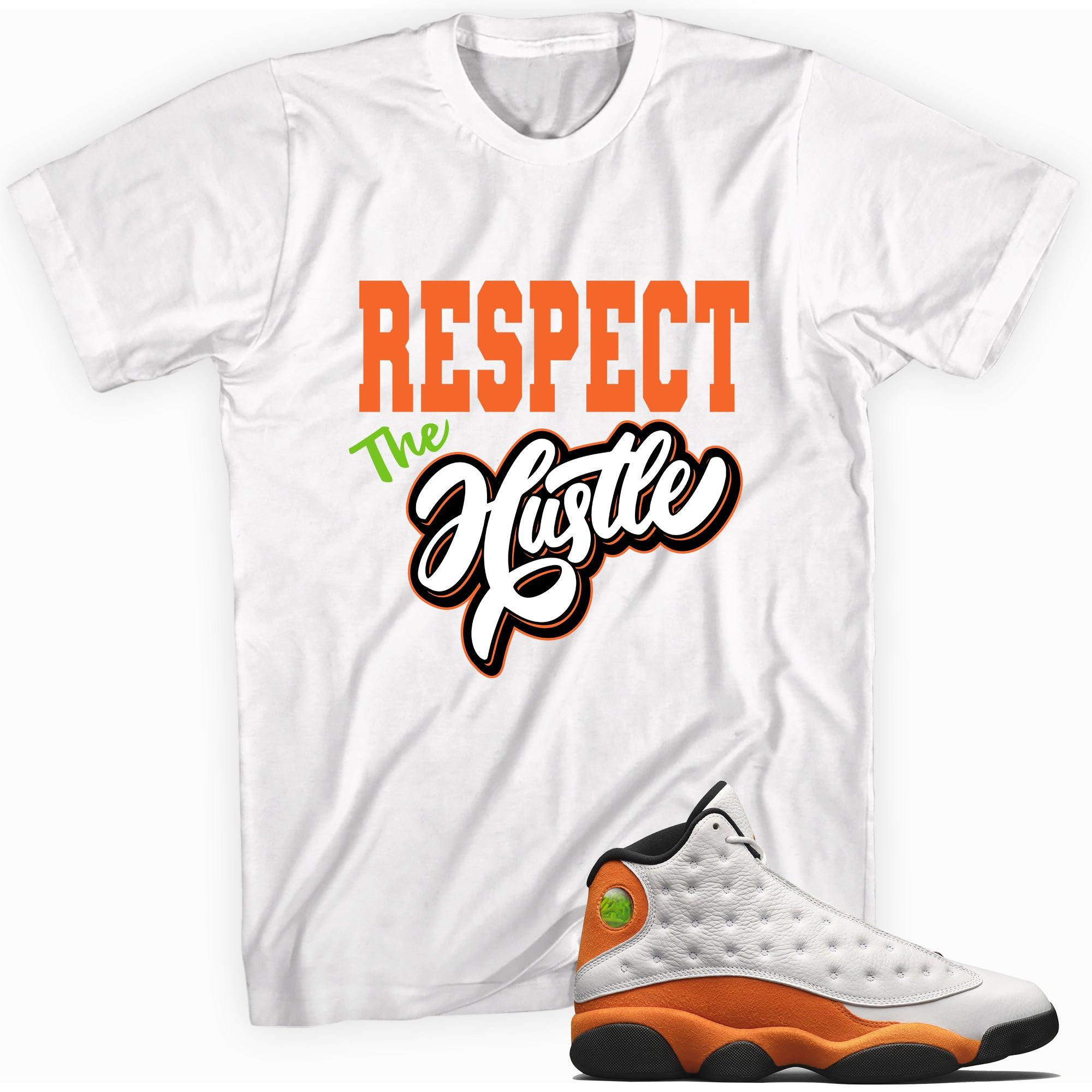Respect The Hustle Shirt AJ 13s Retro Starfish photo