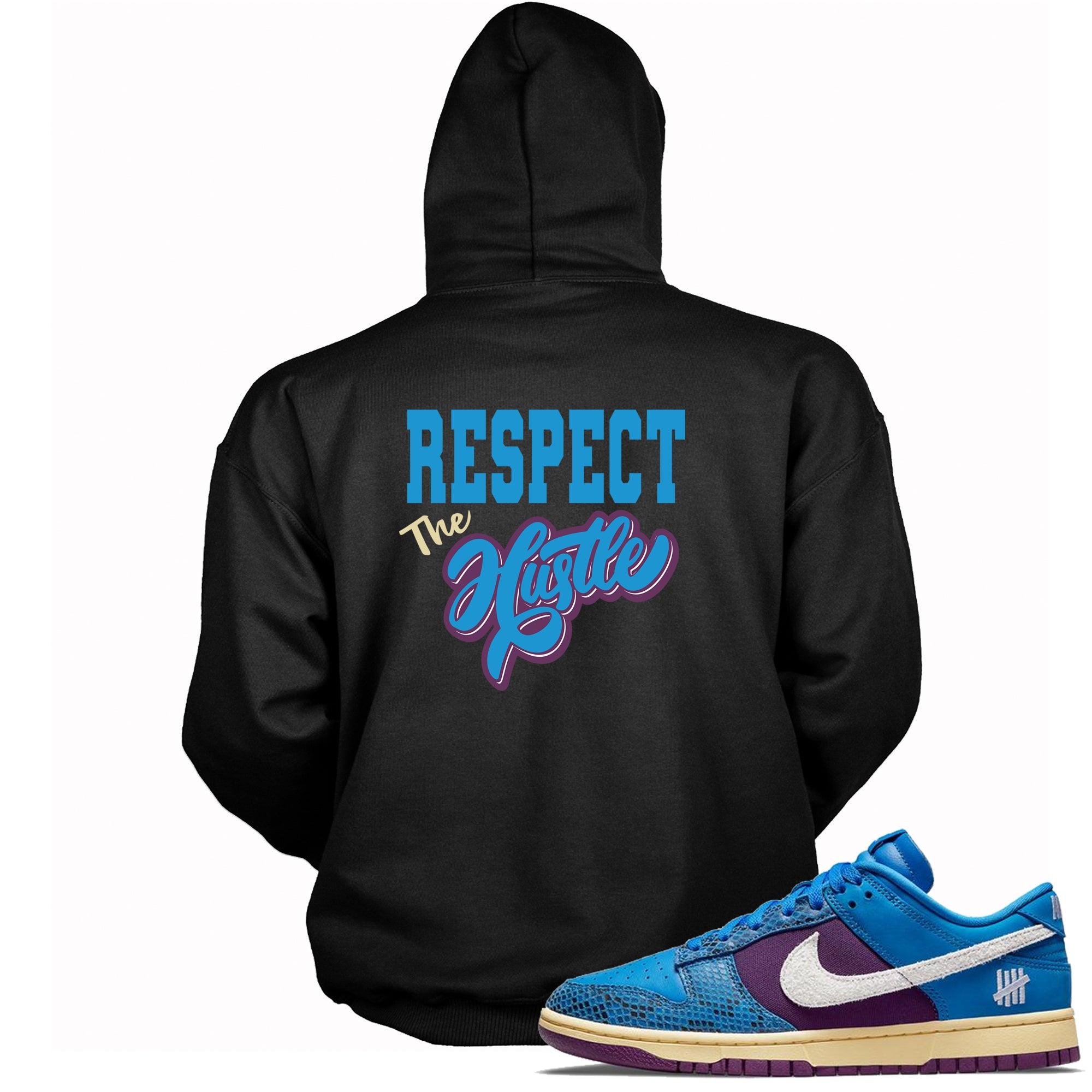 Black Respect The Hustle Hoodie Nike Dunk Low Undefeated 5 On It Dunk vs AF1 photo