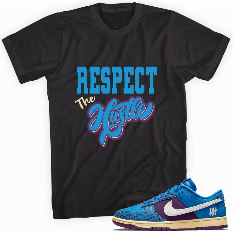 black Respect the Hustle Shirt Nike Dunk Low Undefeated 5 On It Dunk vs AF1 photo