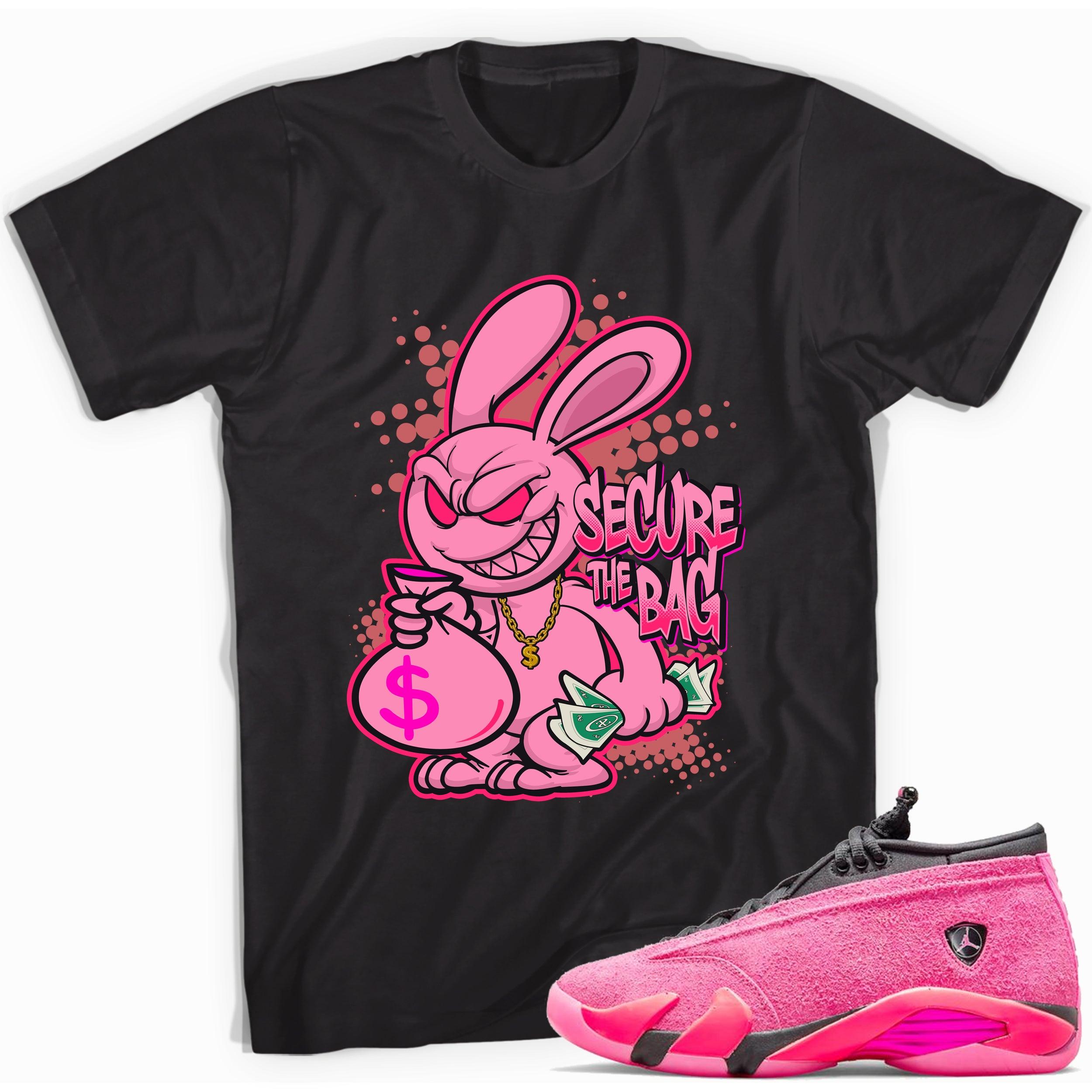 Black Secure The Bag Shirt Jordan 14s Low Shocking Pink photo
