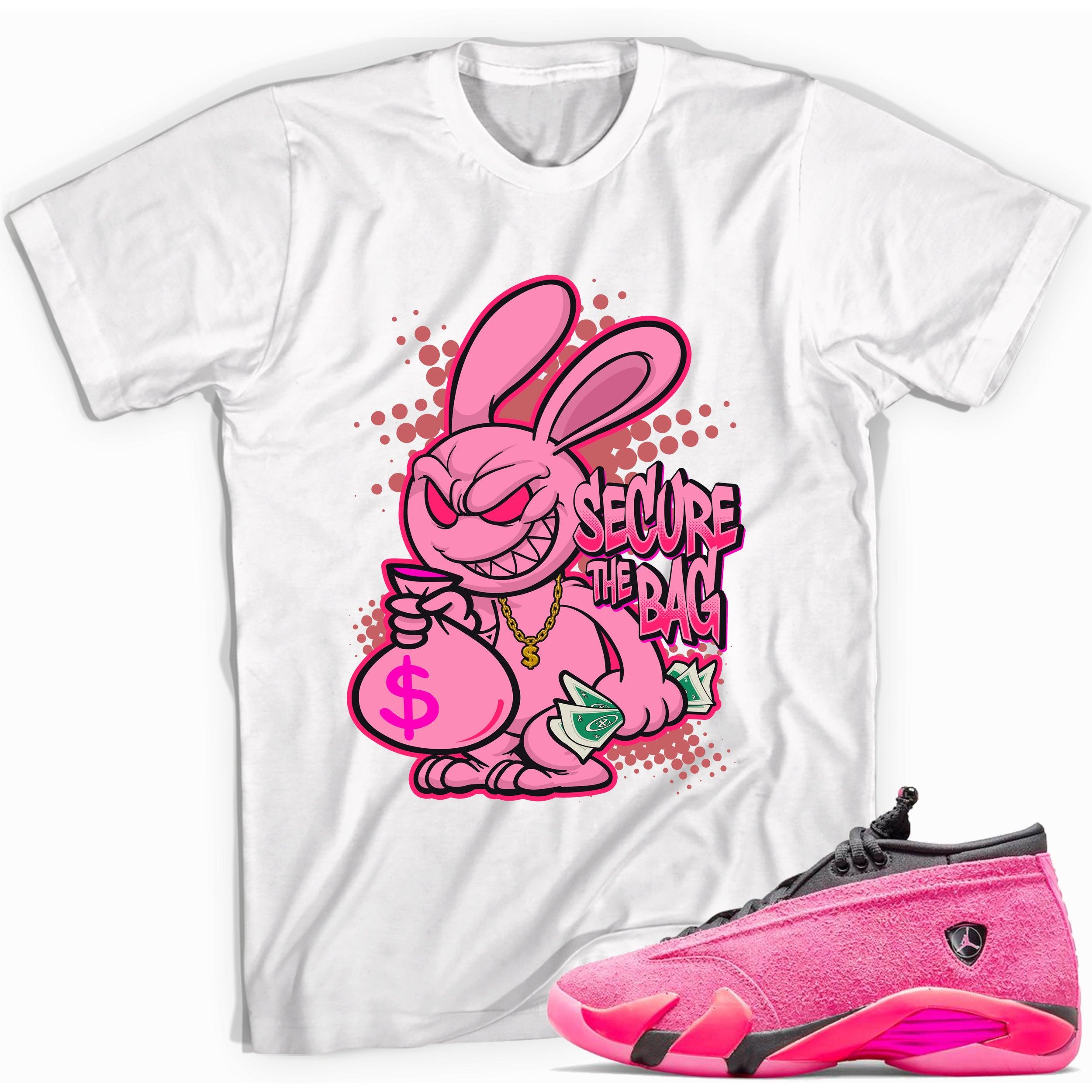 Secure The Bag Shirt Jordan 14s Low Shocking Pink photo