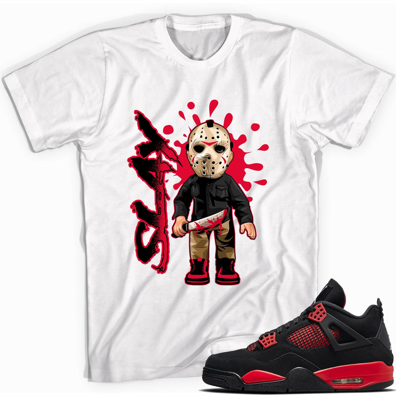 Slay Shirt for AJ 4 Red Thunder Sneakers photo 