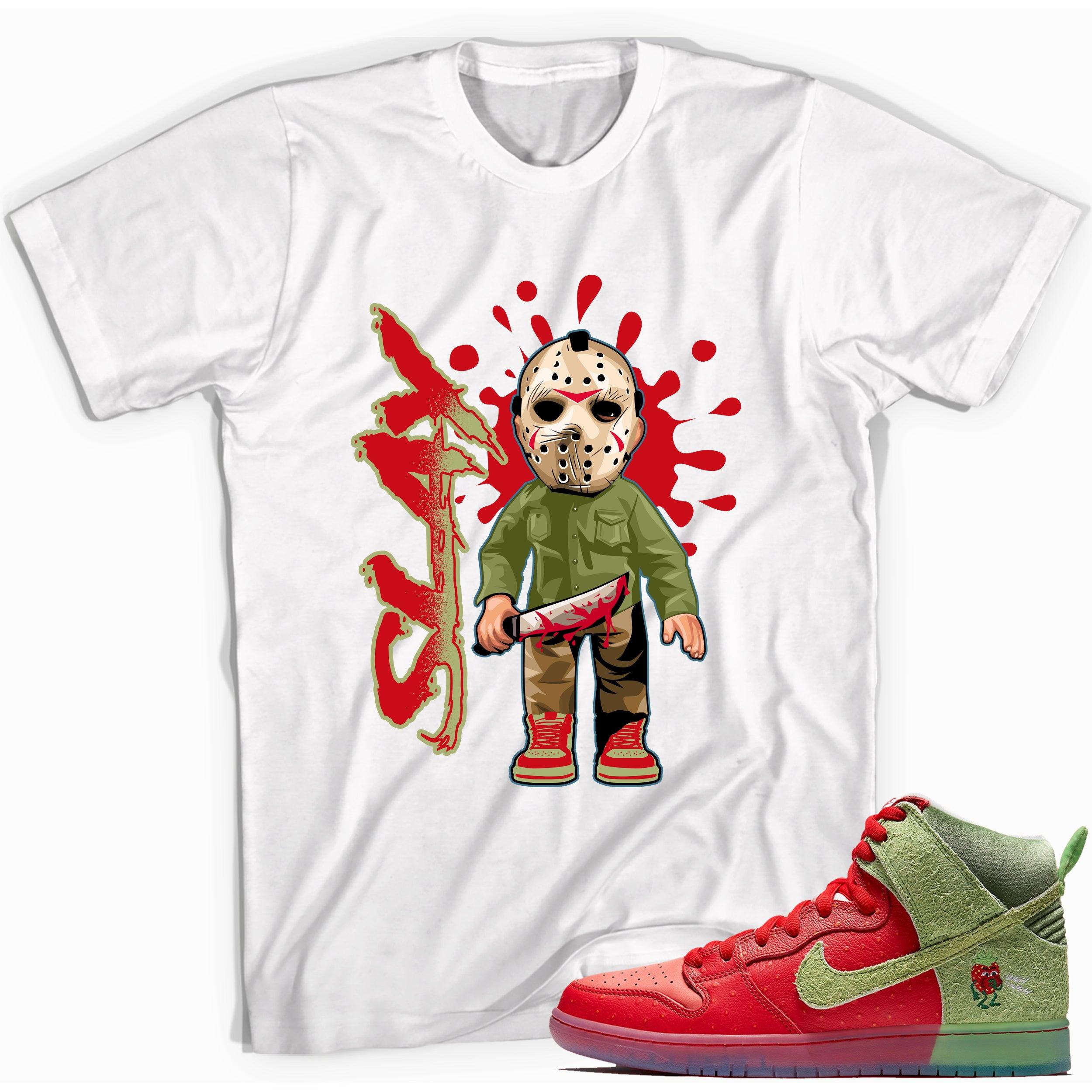 White Slay Sneaker Shirt for Nike SB Dunks Strawberry Cough photo