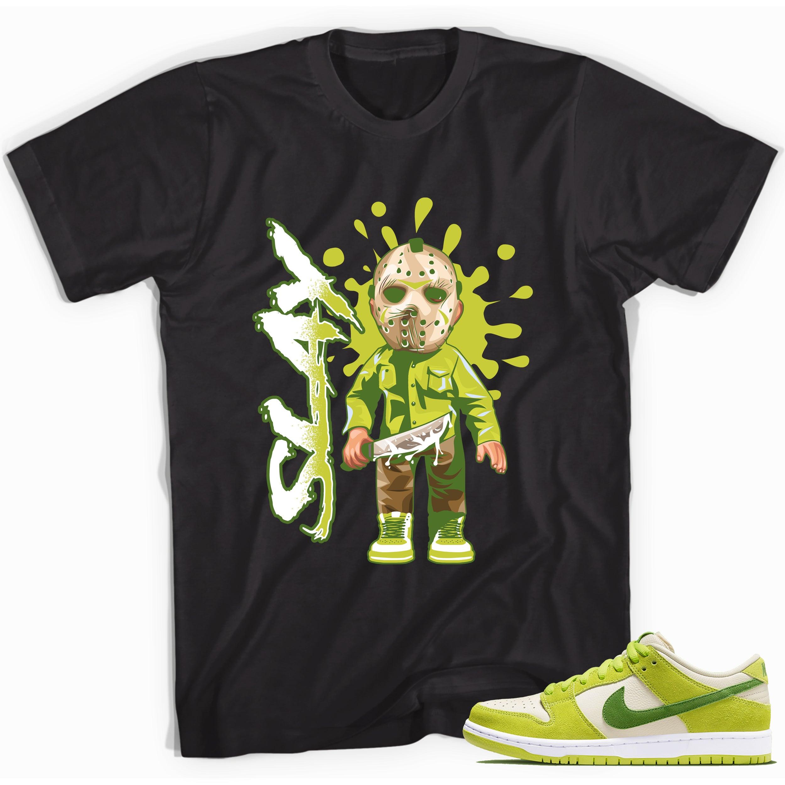 Black Slay Sneaker Shirt for Nike SB Dunk Low Green Apple photo 