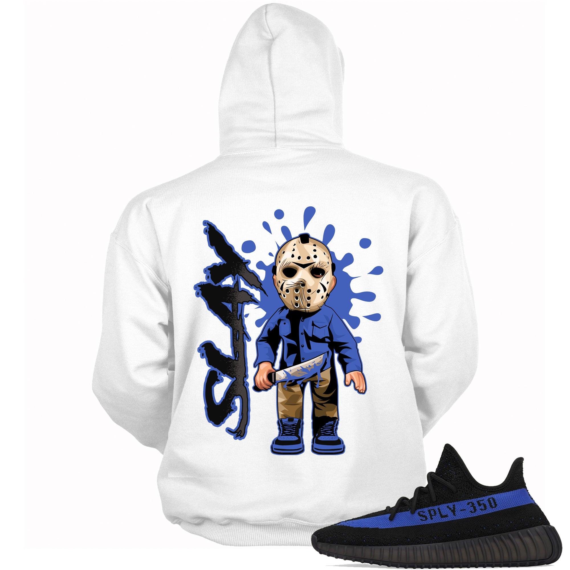 Yeezy Boost 350 V2 Dazzling Blue Friday the 13th Hoodie photo  
