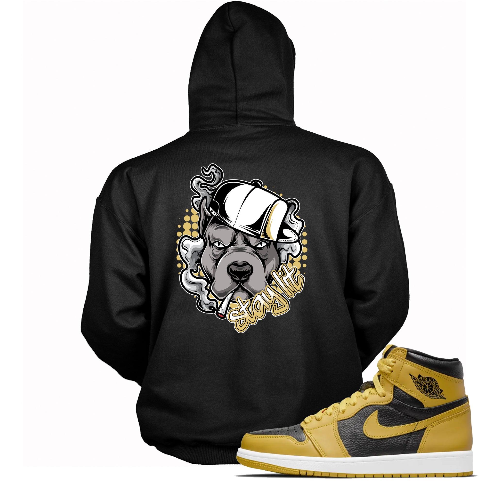 Stay Lit Hooded Sneaker Sweatshirt AJ 1 Retro High Pollen photo