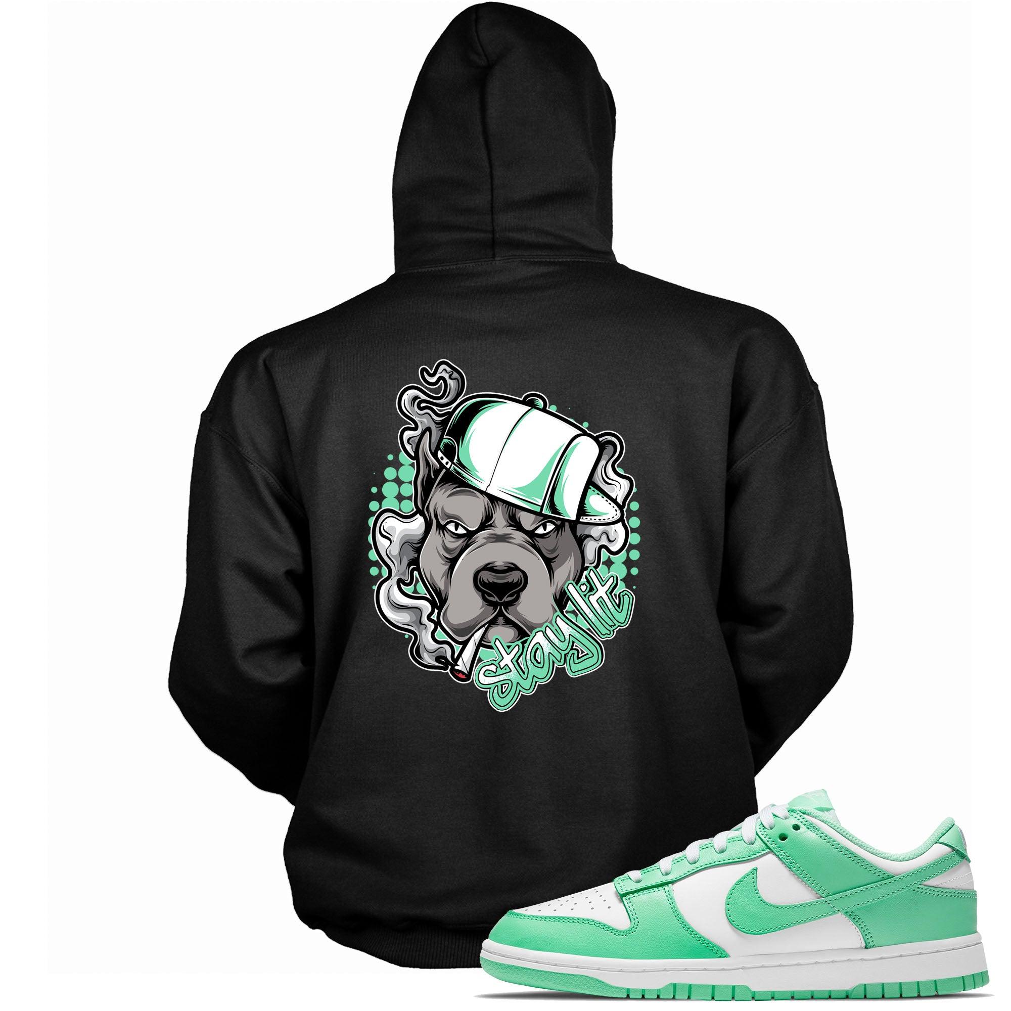 Stay Lit Hooded Sneaker Sweatshirt Nike Dunk Low Green Glow photo