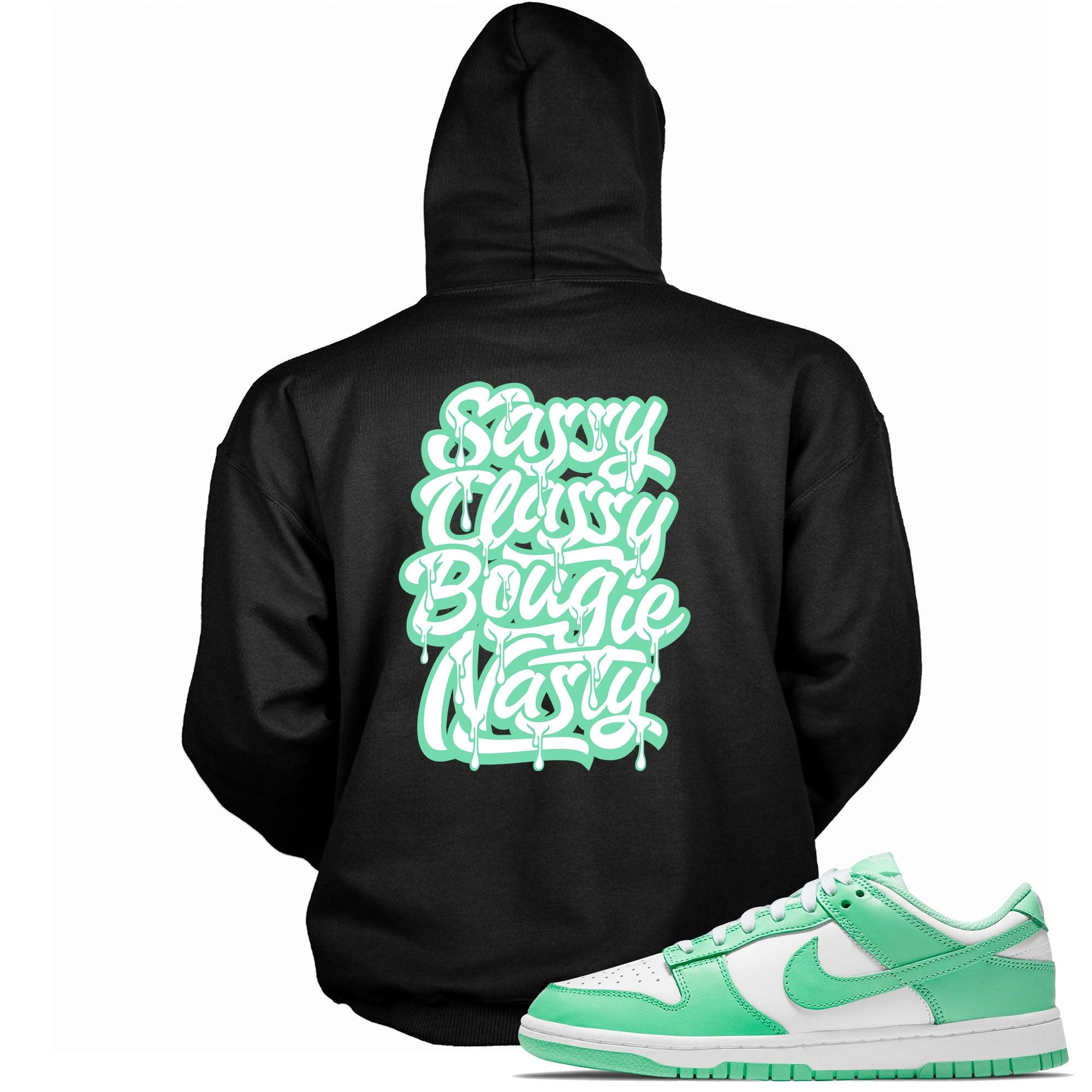 Sassy Classy Bougie Nasty Sneaker Sweatshirt Nike Dunk Low Green Glow photo