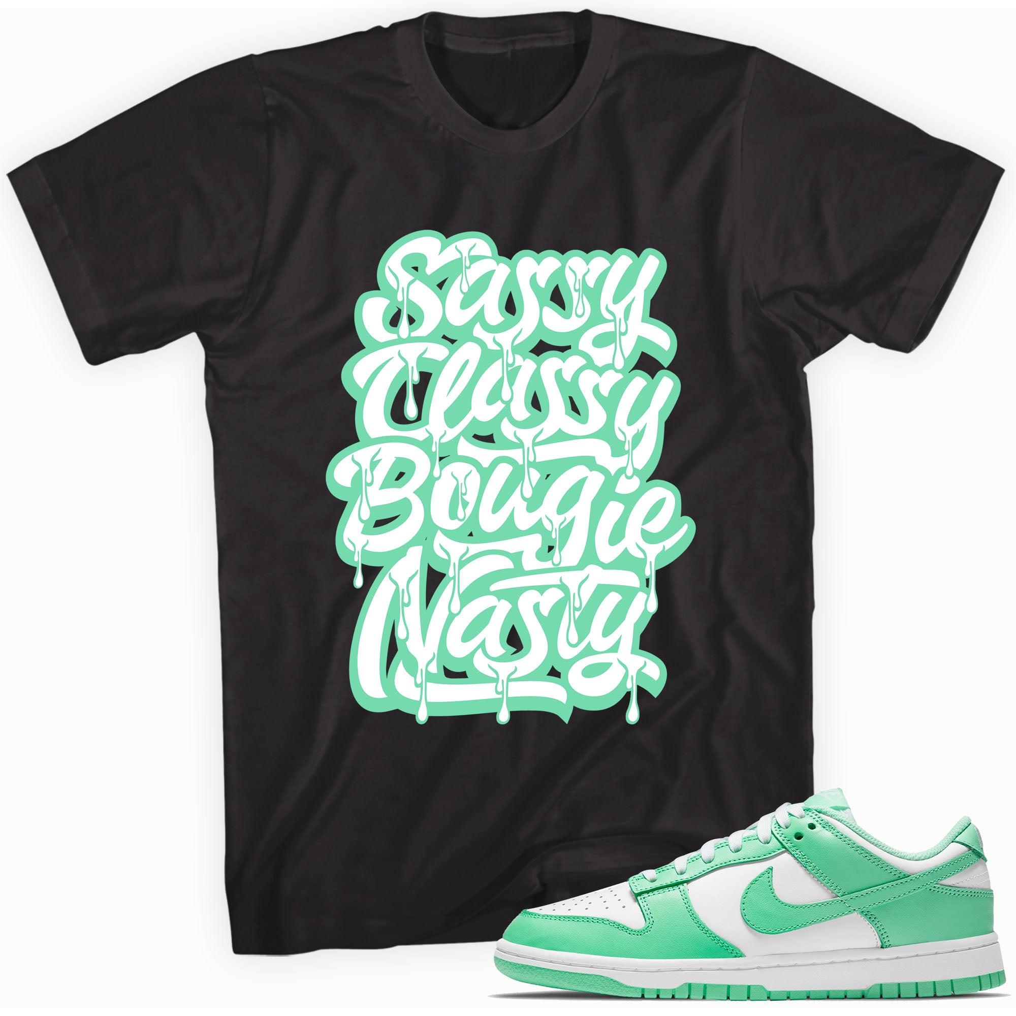 Sassy Classy Shirt Nike Dunk Low Green Glow photo