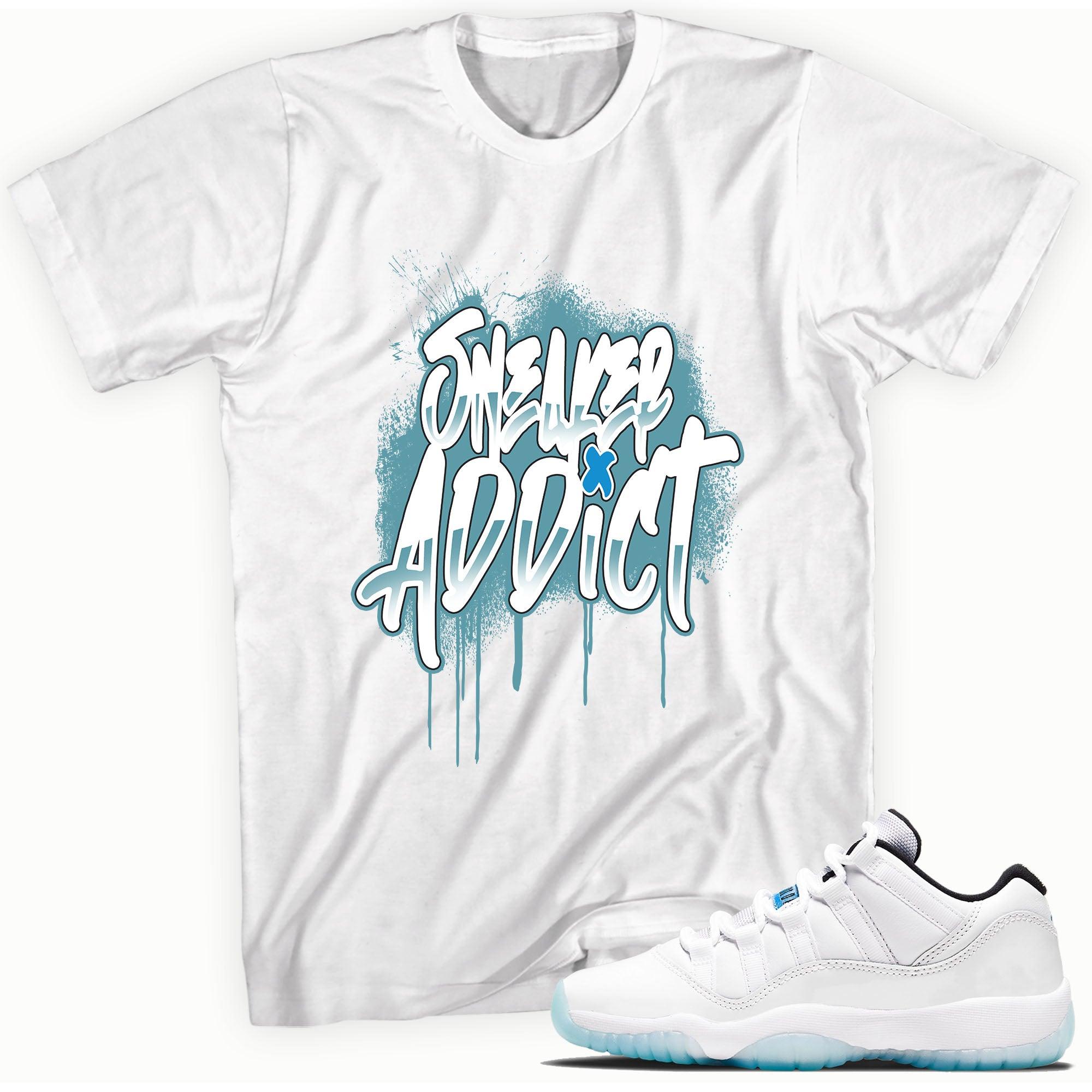 Sneaker Addict Shirt AJ 11s Retro Low Legend Blue photo