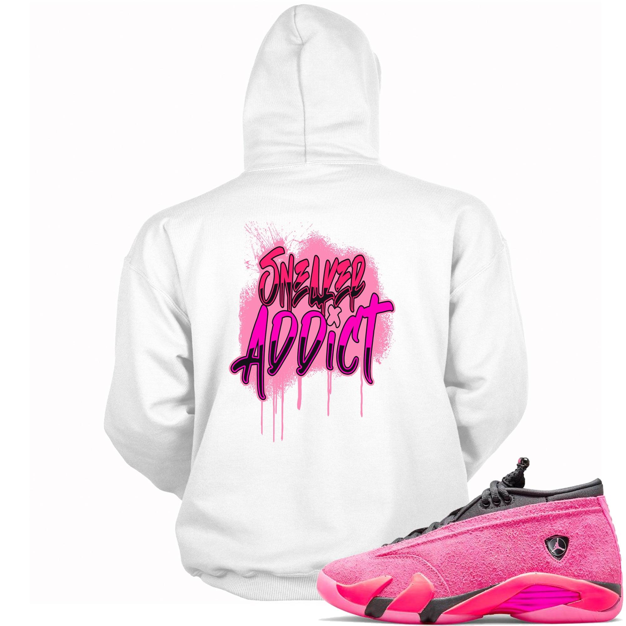 Sneaker Addict Hoodie AJ 14 Low Shocking Pink photo
