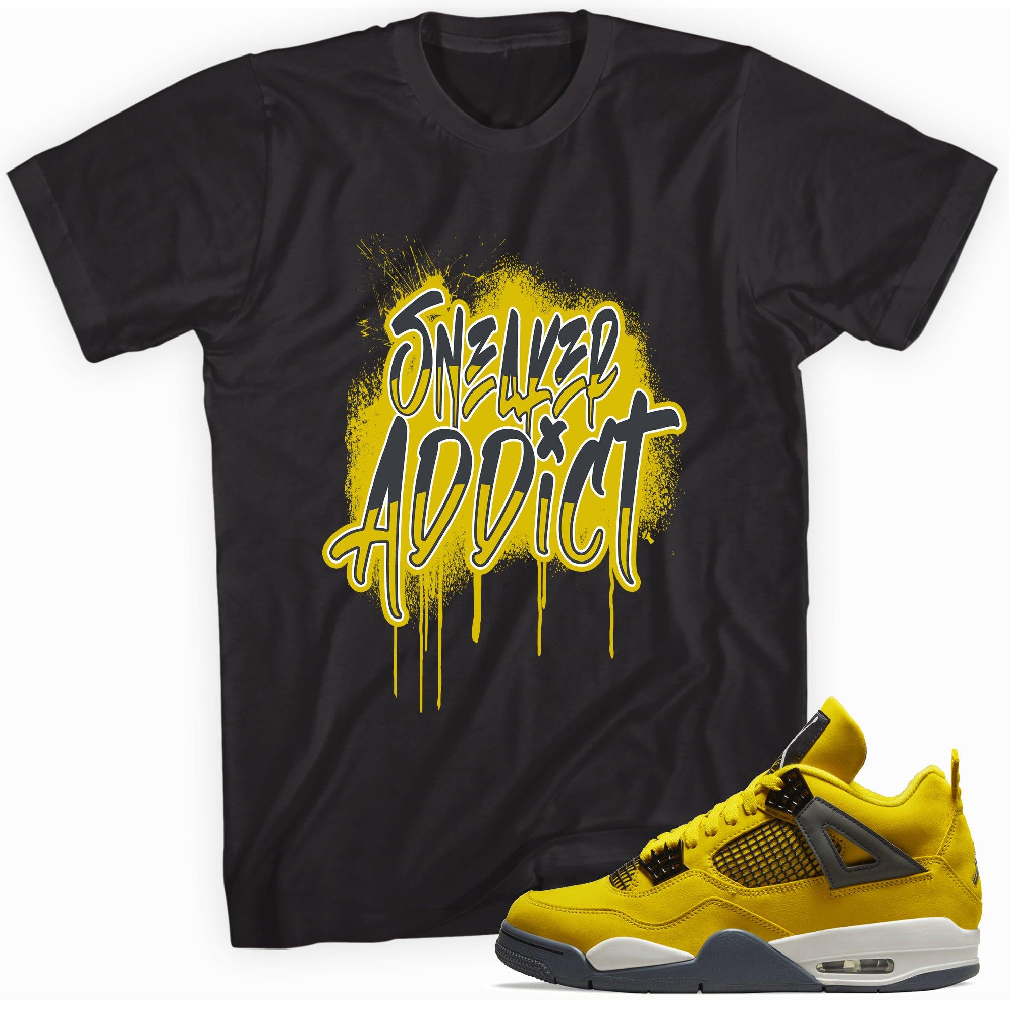 Sneaker Addict Shirt Jordan 4s Retro Lightning photo