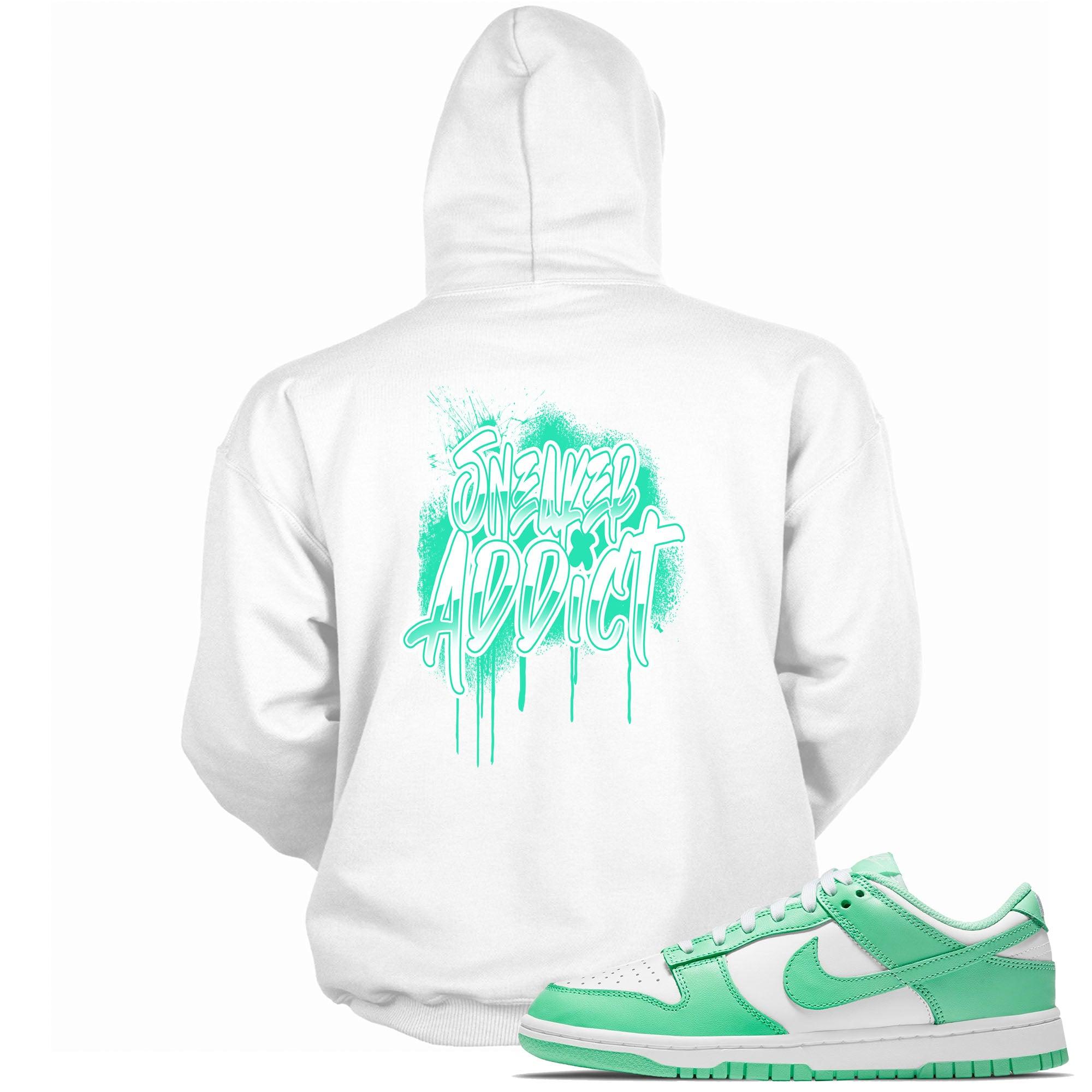 Sneaker Addict Hoodie Nike Dunks Low Green Glow photo