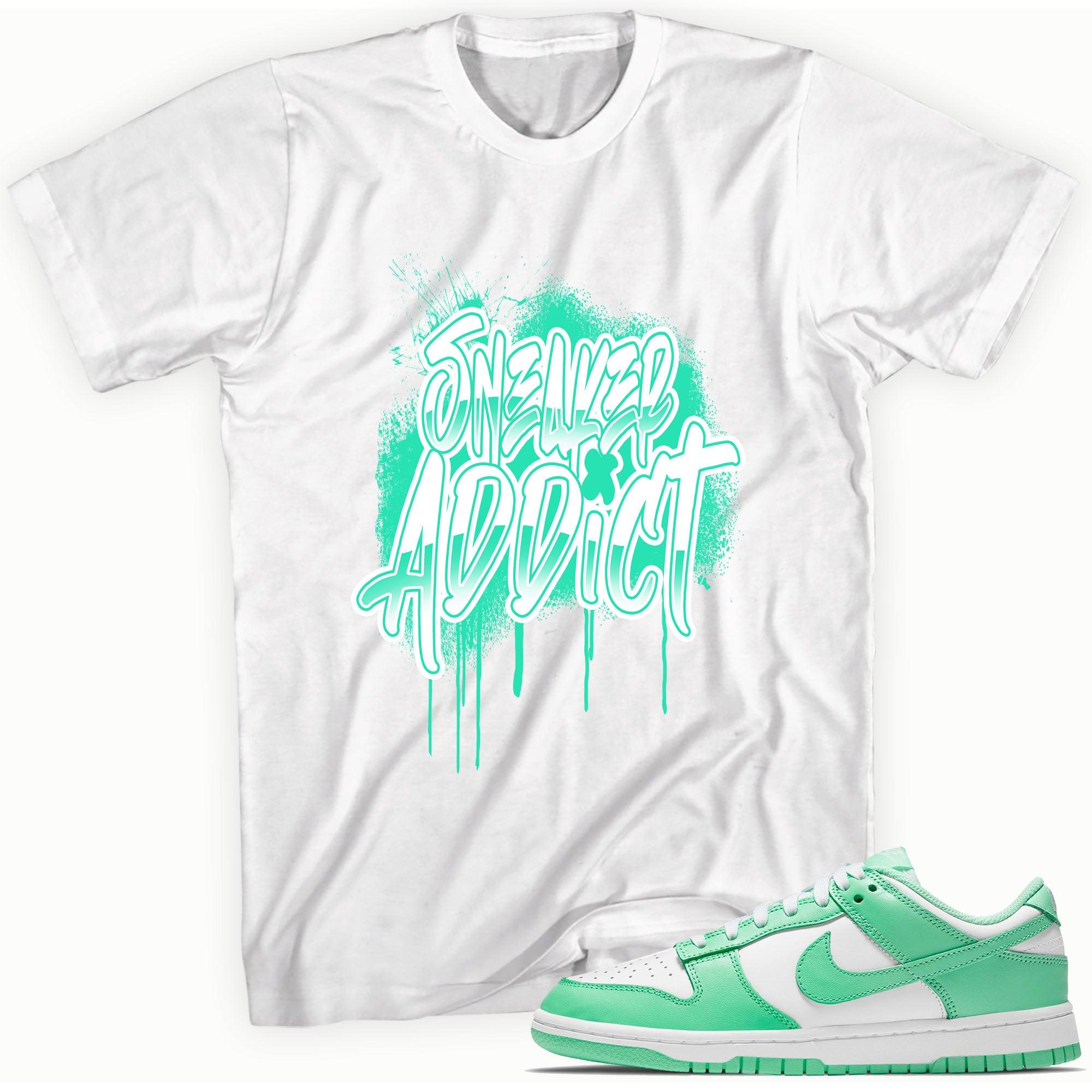 Sneaker Addict Shirt Nike Dunk Low Green Glow photo