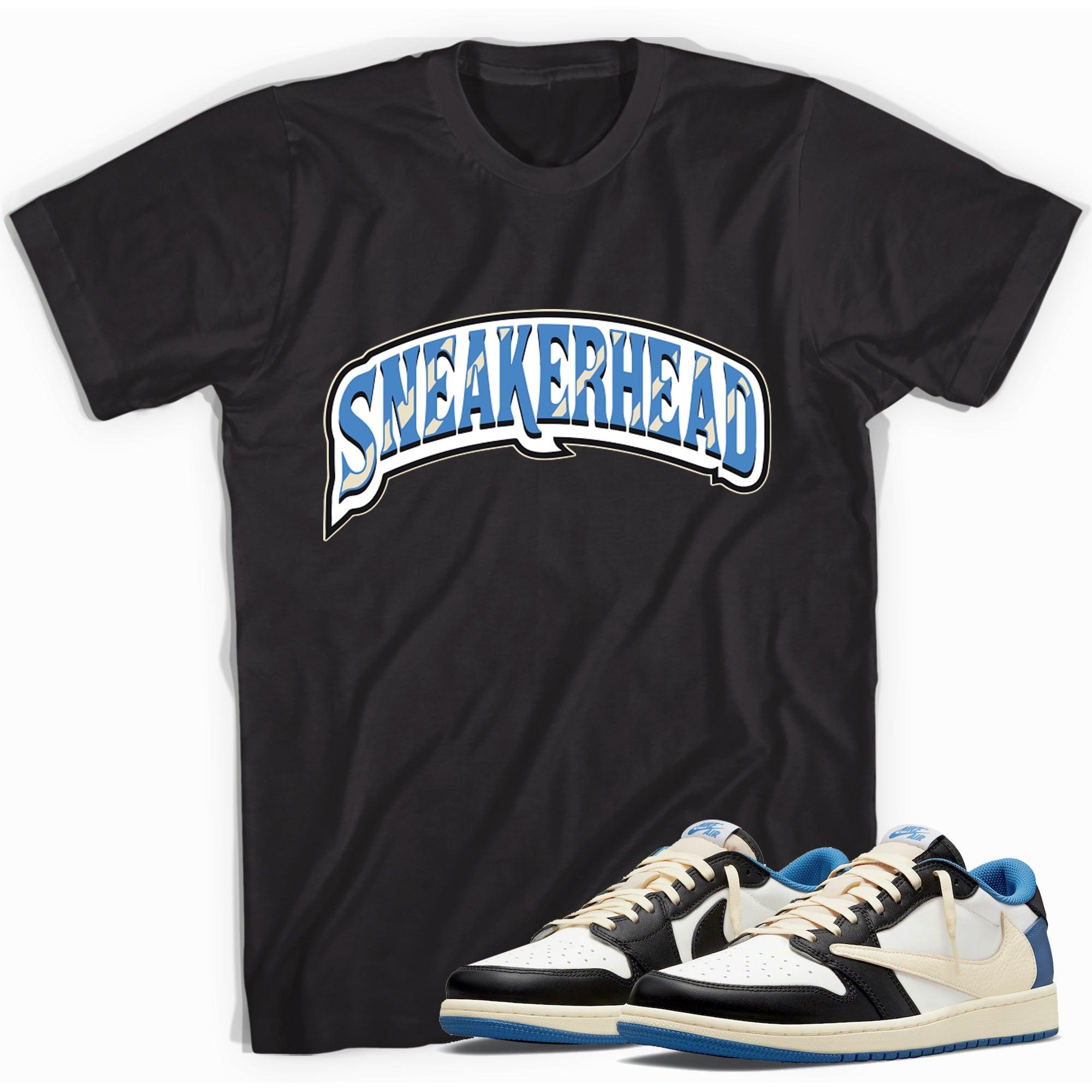 Black Sneaker Head Shirt Jordan 1s Low Fragment X Travis Scott photo