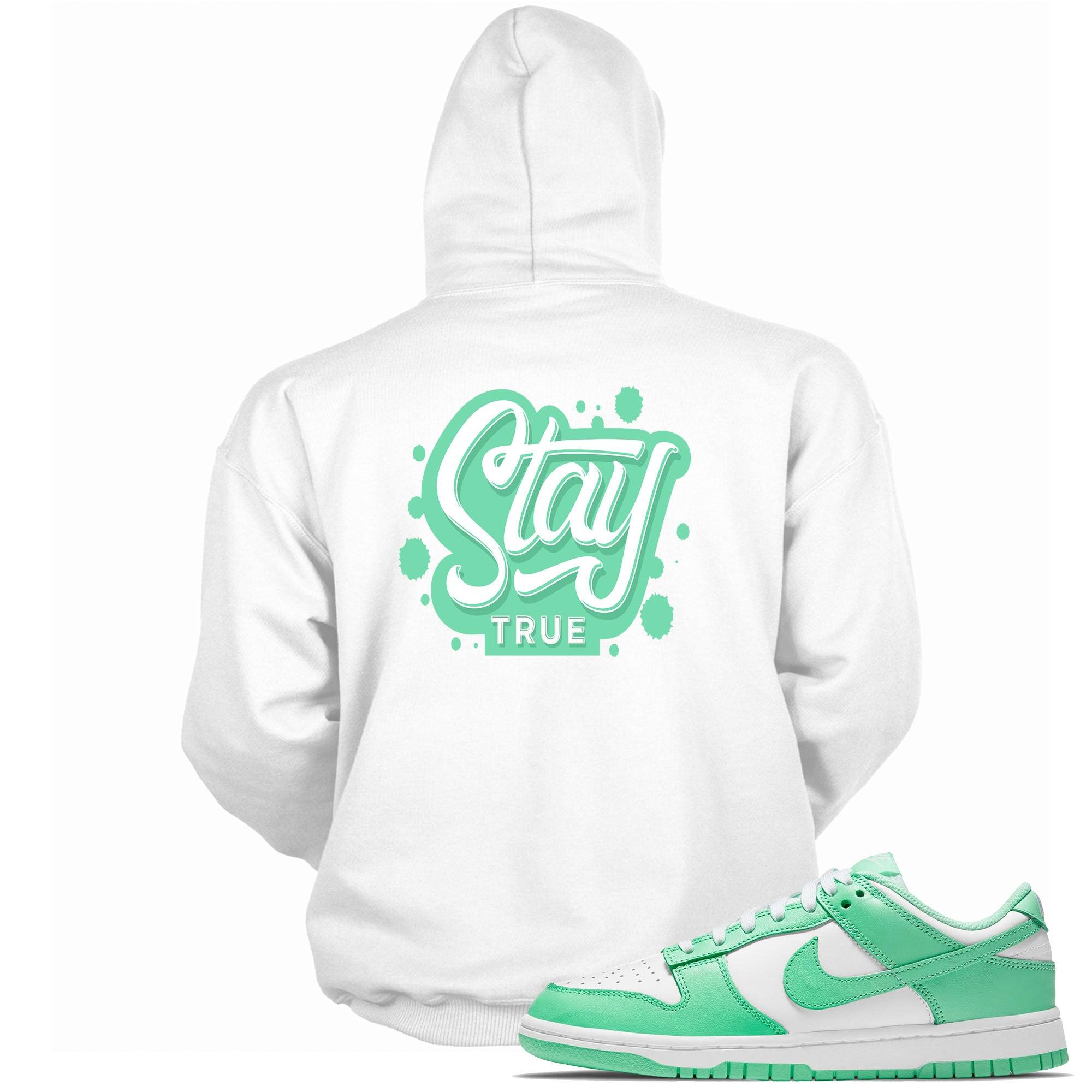Stay True Hooded Sneaker Sweatshirt Nike Dunk Low Green Glow photo