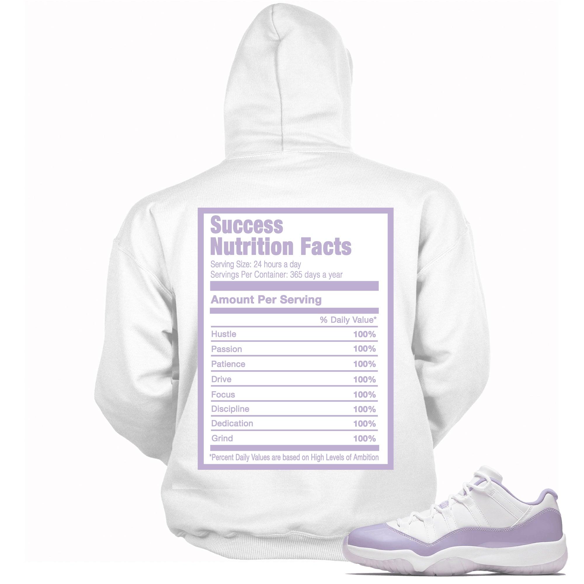 Success Nutrition Facts Sneaker Sweatshirt AJ 11 Retro Low Pure Violet photo