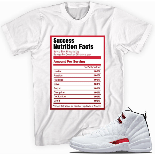 Success Nutrition Facts Shirt AJ 12 Twist photo