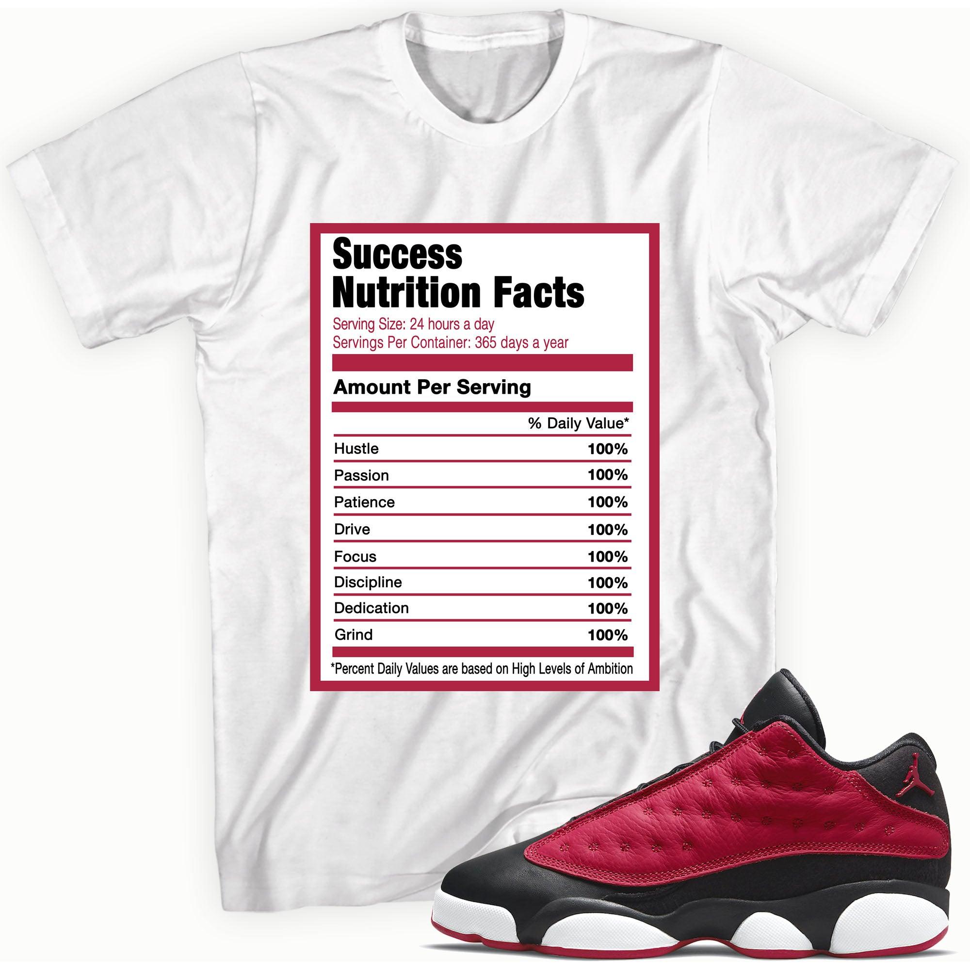 Success Nutrition Fact Sneaker Tee AJ 13 Low GS Very Berry photo