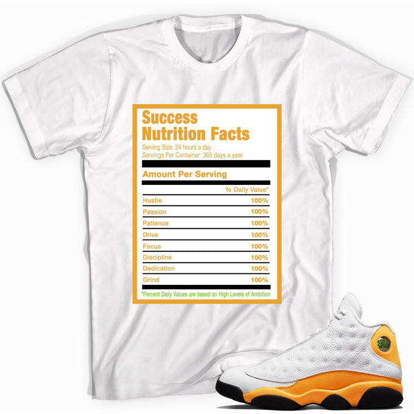 Success Nutrition Facts Shirt AJ 13 Retro Del Sol photo