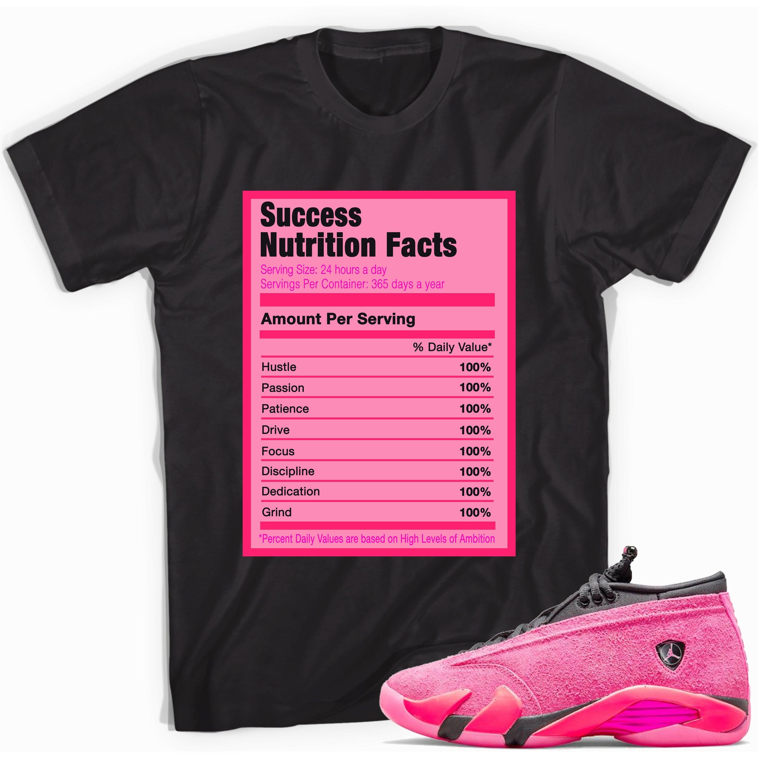 Black Success Nutrition Shirt AJ 14 Low Shocking Pink photo