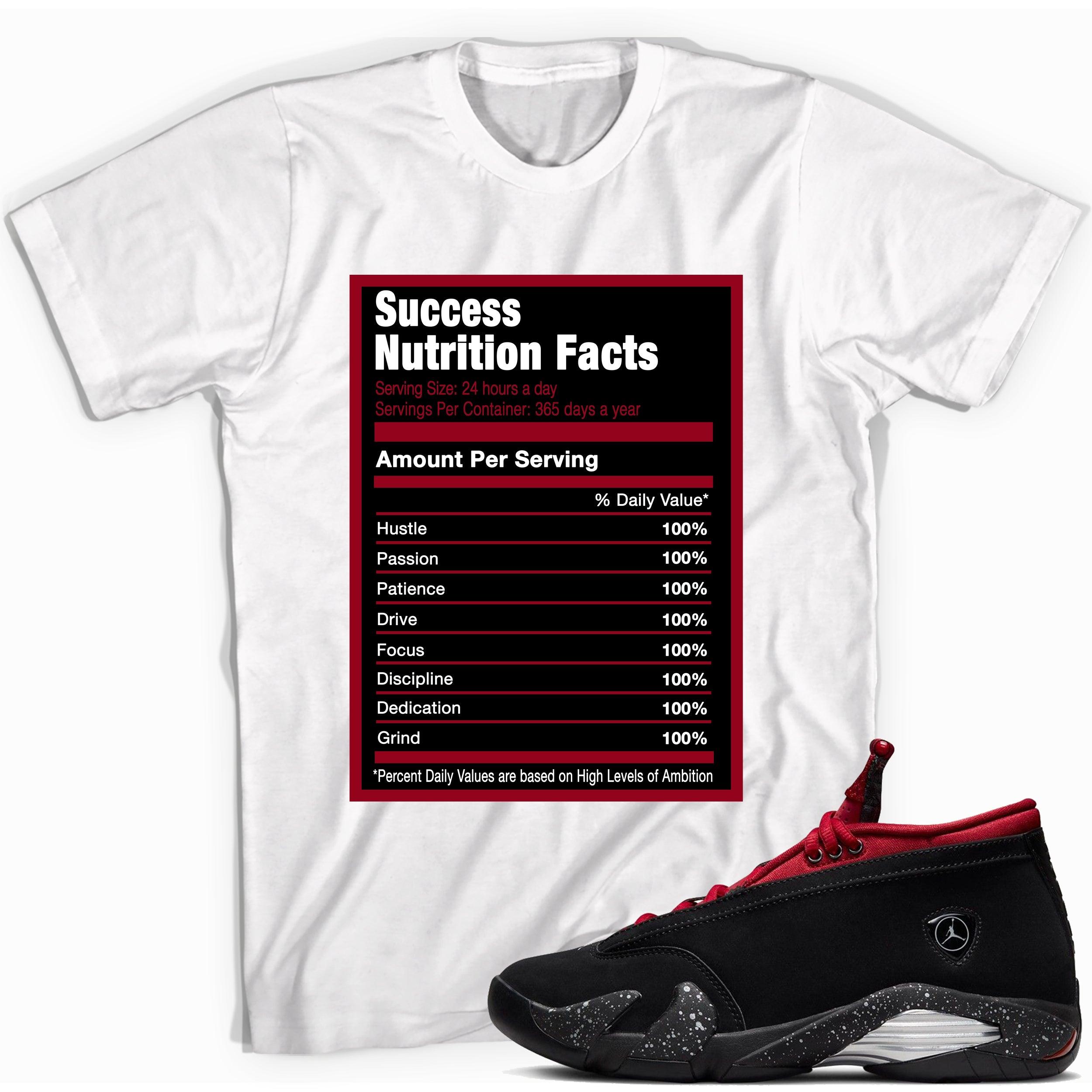 Success Nutrition Sneaker Tee AJ 14 Retro Low Red Lipstick photo