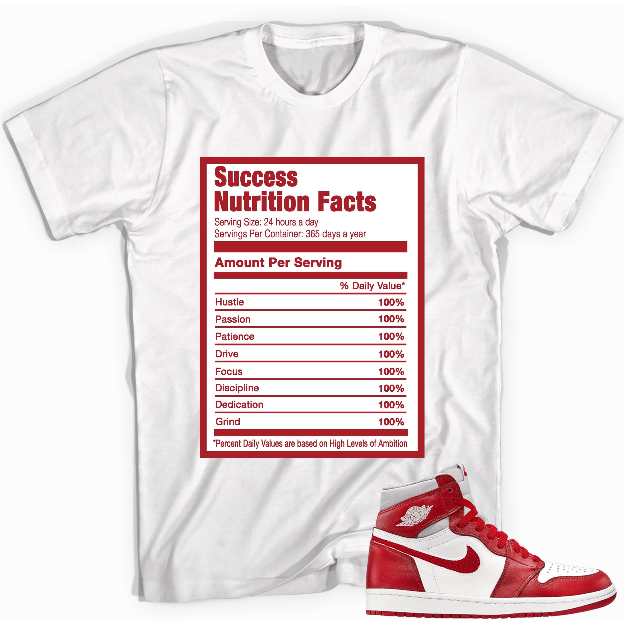 Success Nutrition Shirt AJ 1 High OG Newstalgia Chenille Sneakers photo