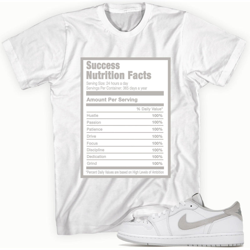 Success Nutrition Sneaker Tee AJ 1 Low OG Neutral Grey photo 