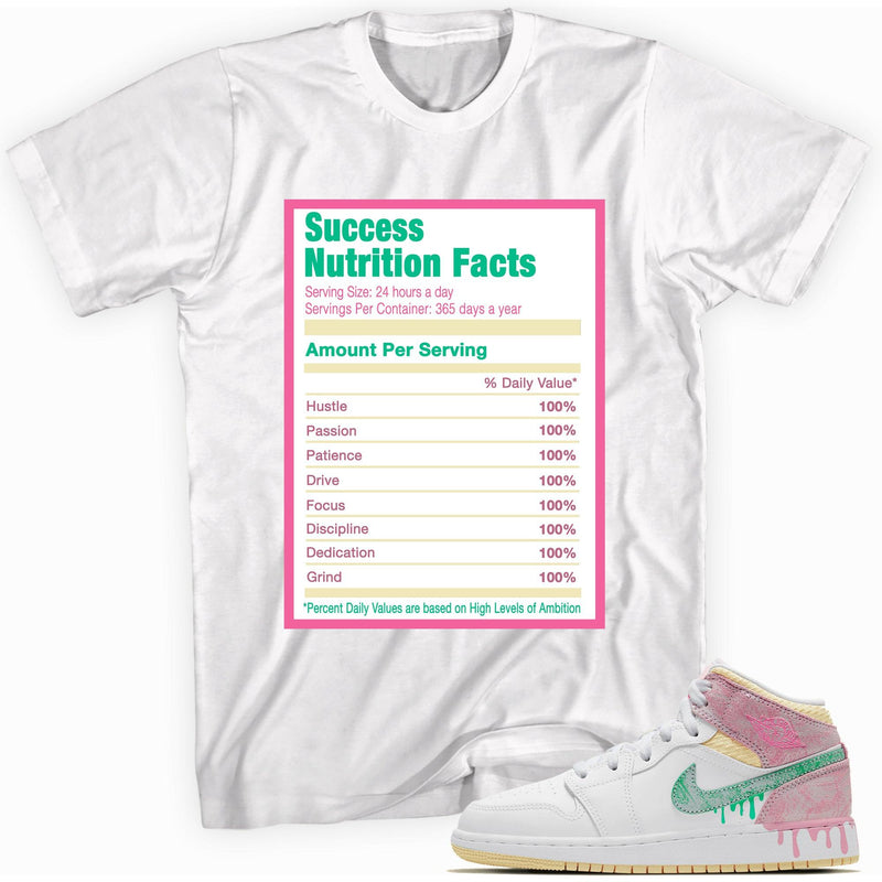 Success Nutrition Sneaker Tee AJ 1 Mid Paint Drip photo