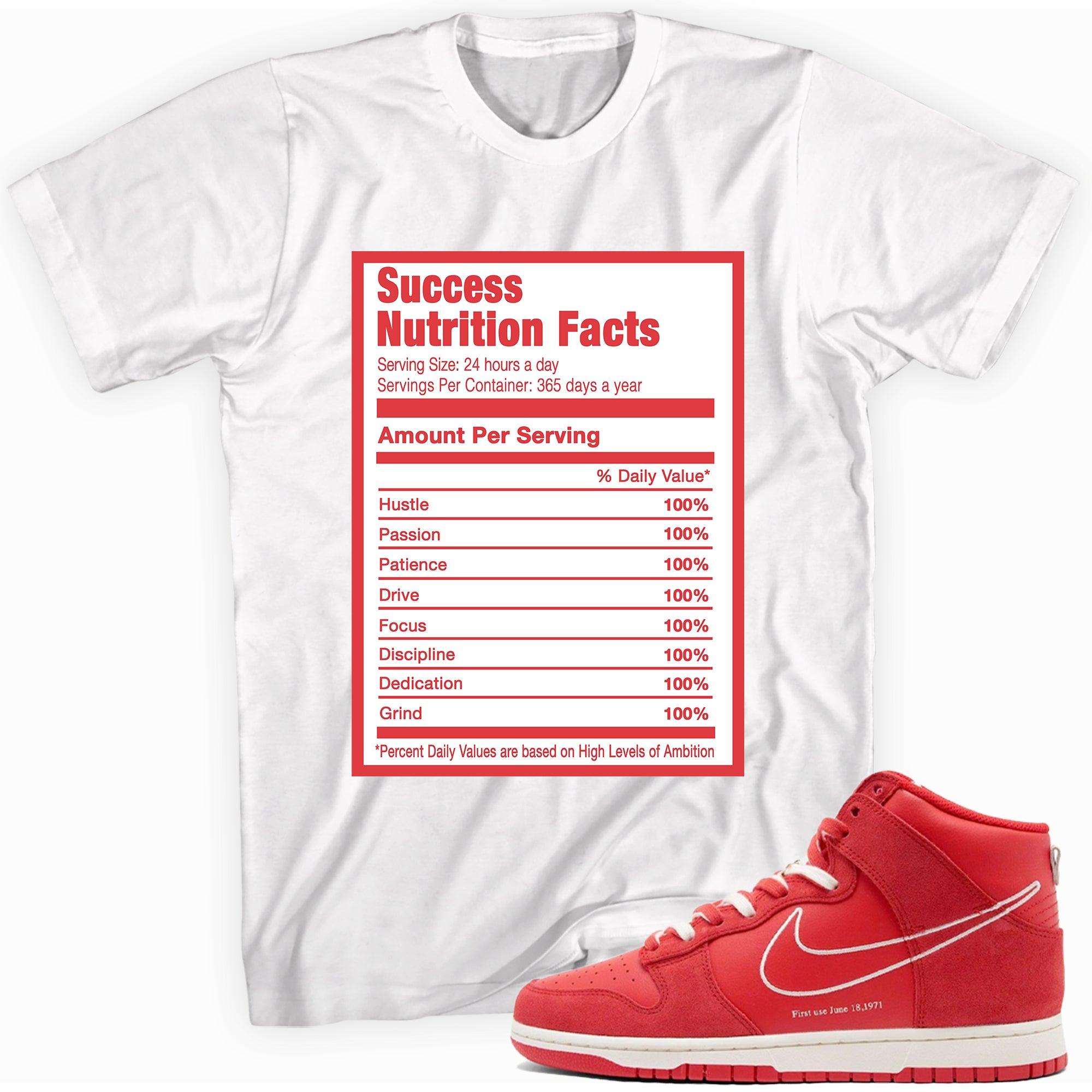 Success Nutrition Sneaker Tee Nike Dunk High First Use photo