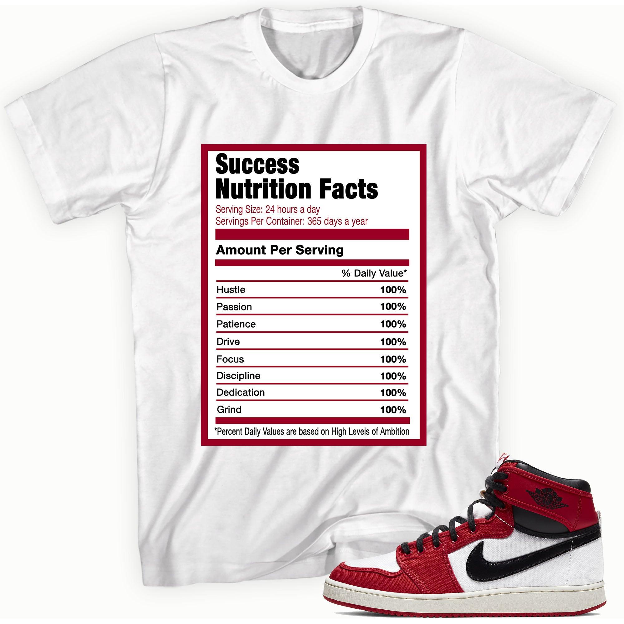 Success Nutrition Sneaker Tee AJ 1 Retro AJKO Chicago photo