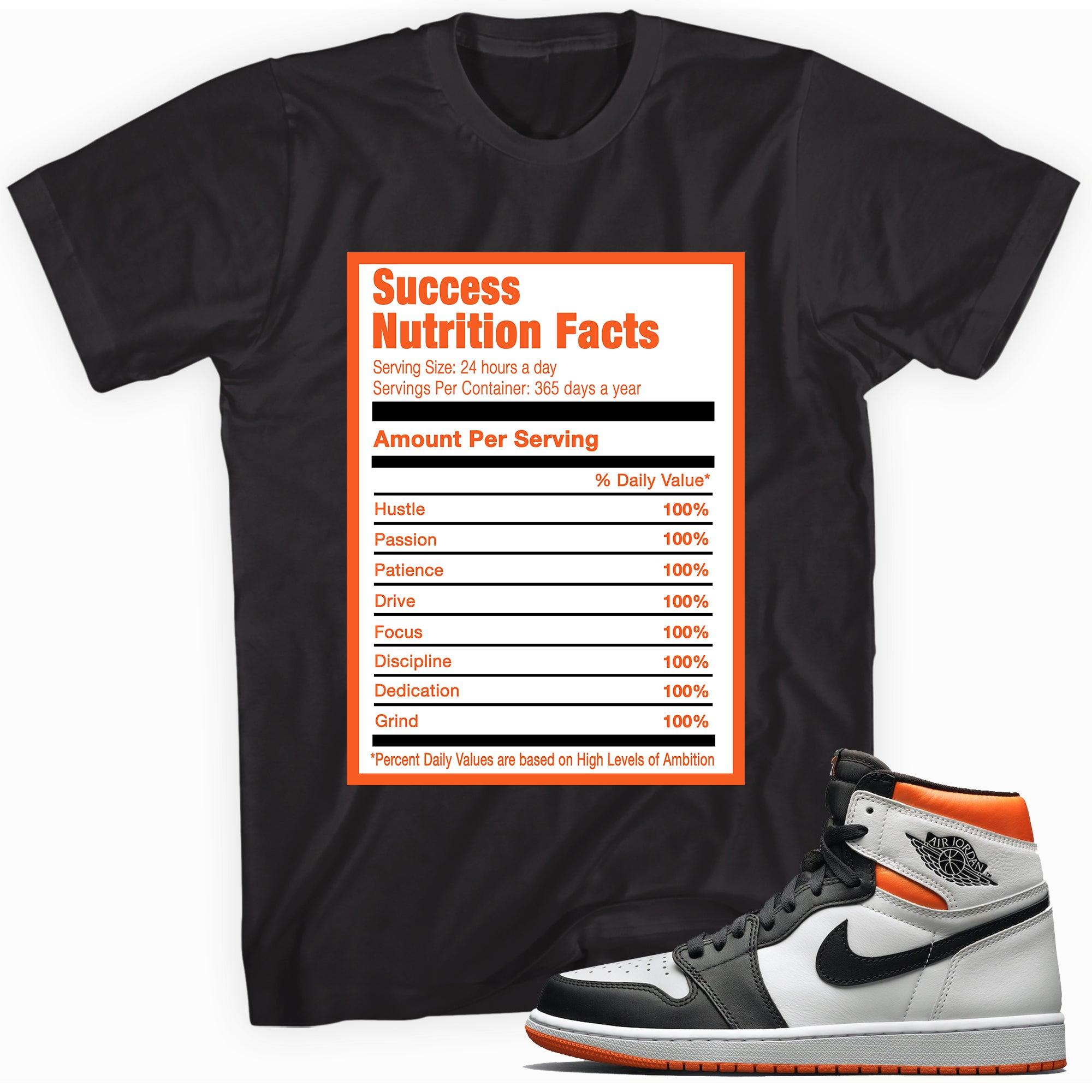 Success Nutrition Sneaker Tee AJ 1 Retro High Electro Orange photo