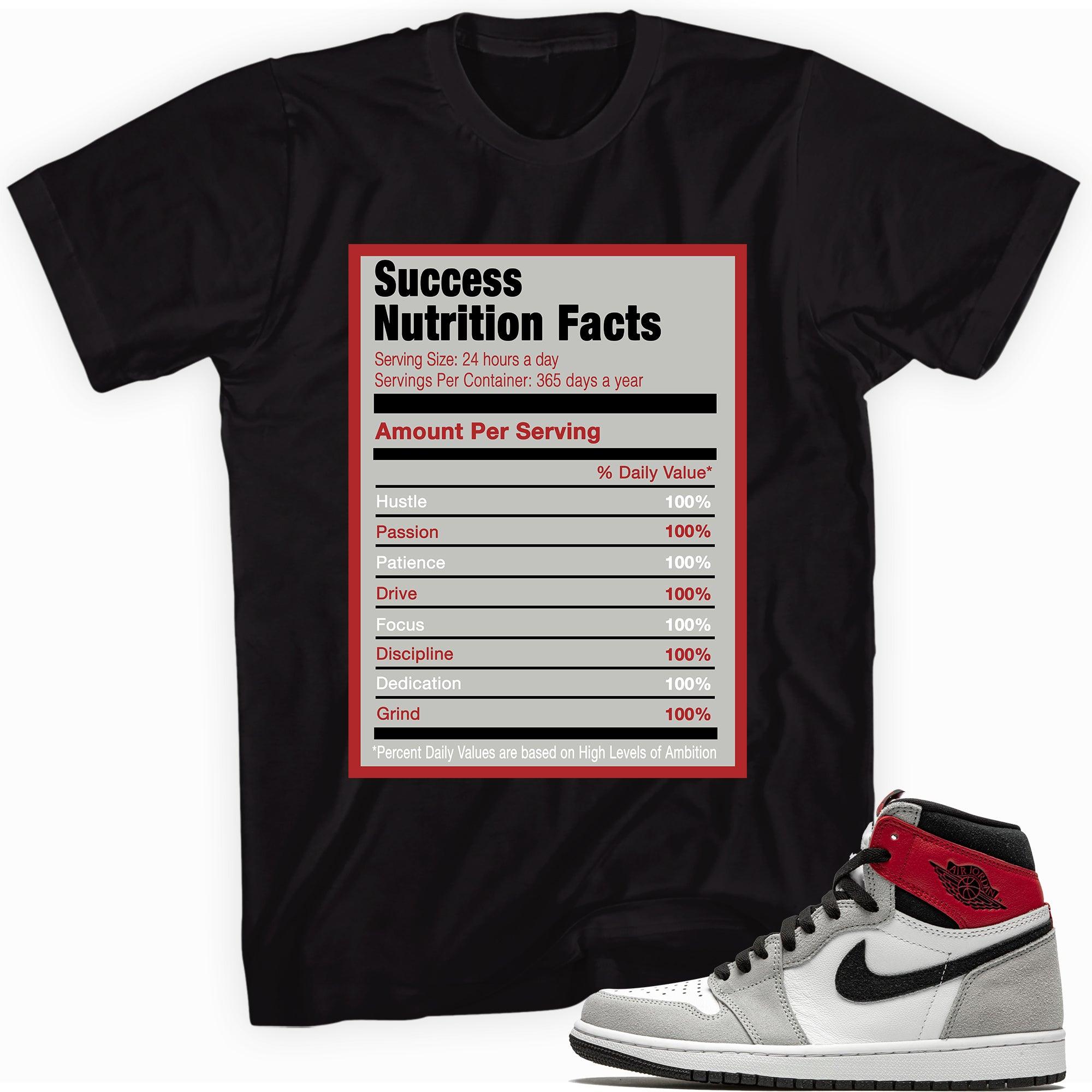 Success Nutrition Shirt AJ 1 Retro High Light Smoke Grey Sneakers photo