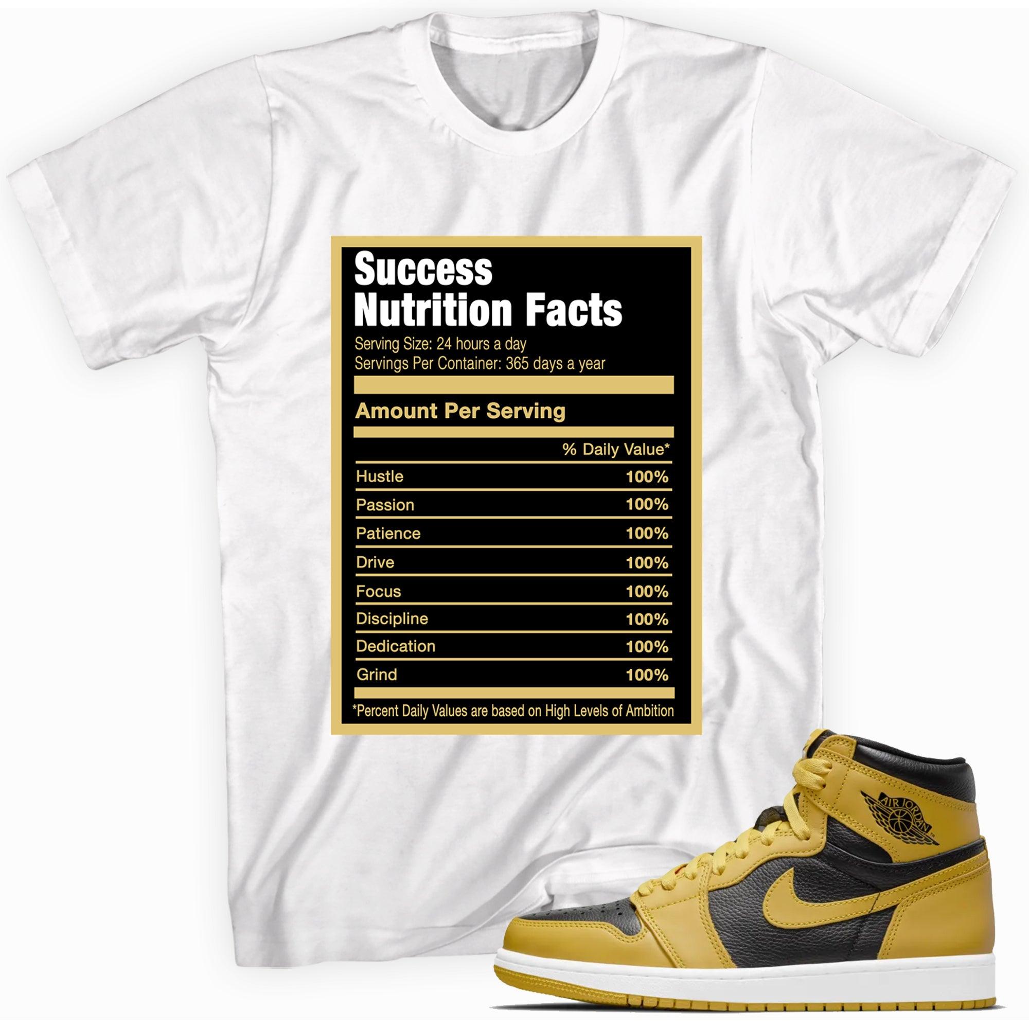 Success Nutrition Facts Shirt AJ 1s Retro High Pollen photo 