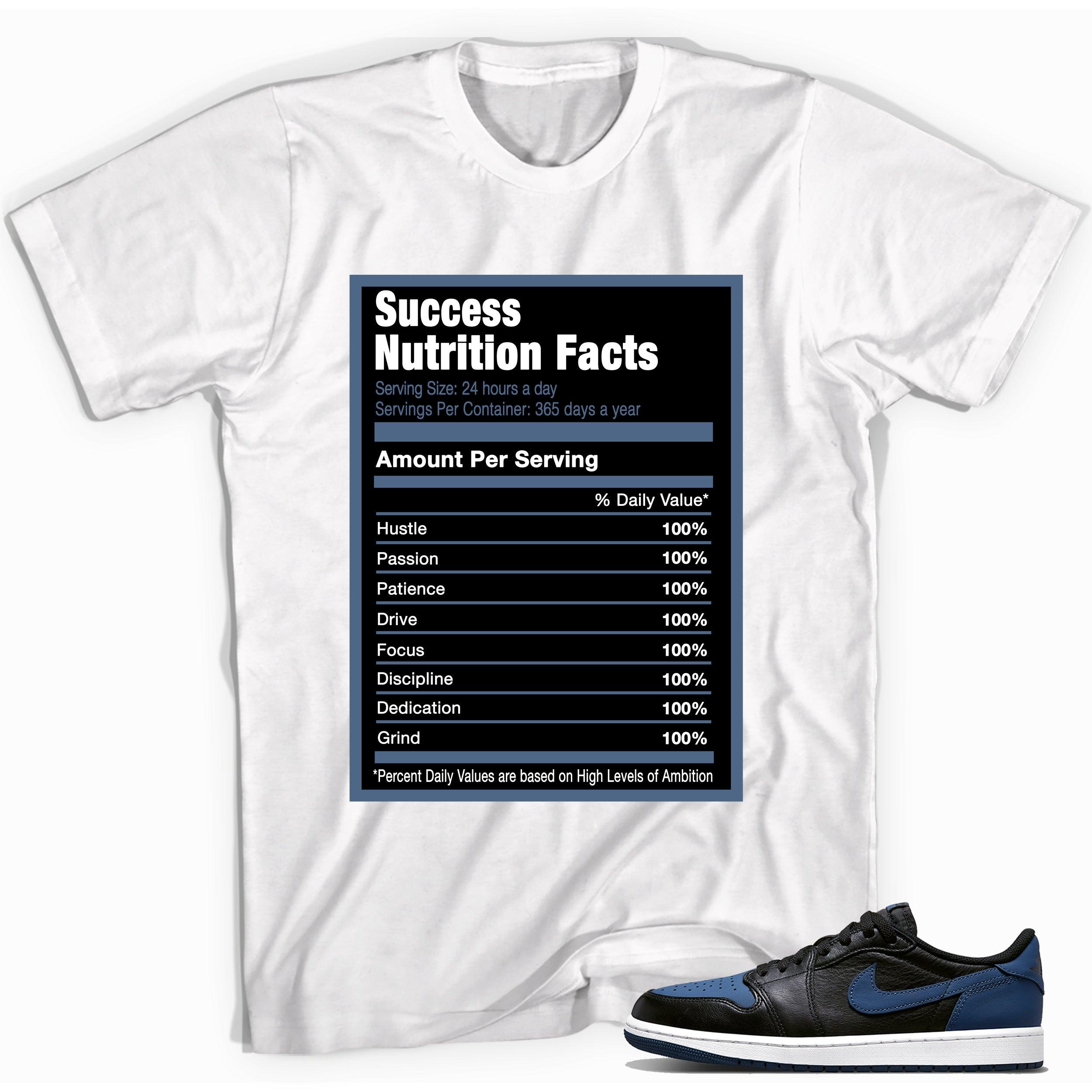 Success Nutrition Sneaker Tee AJ 1 Retro Low OG Mystic Navy photo