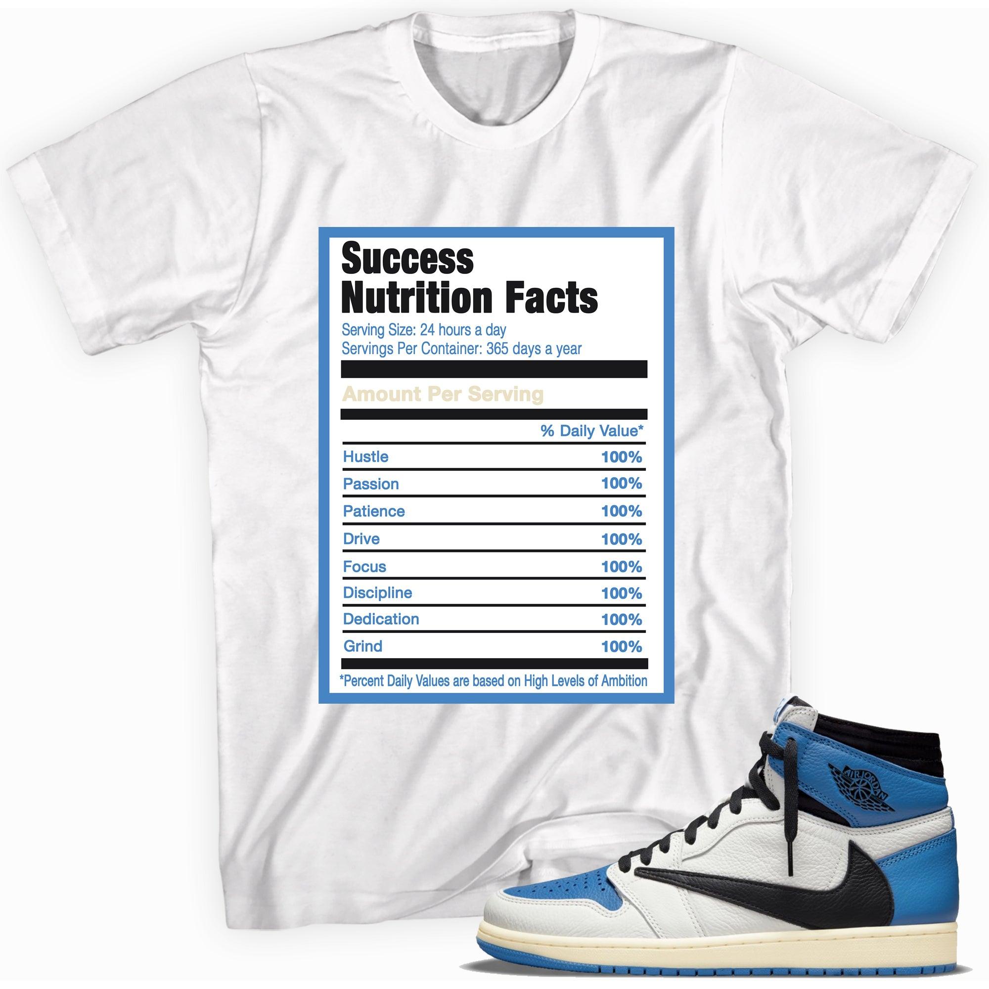 Success Nutrition Sneaker Tee AJ 1 High OG SP Fragment Design x Travis Scott photo