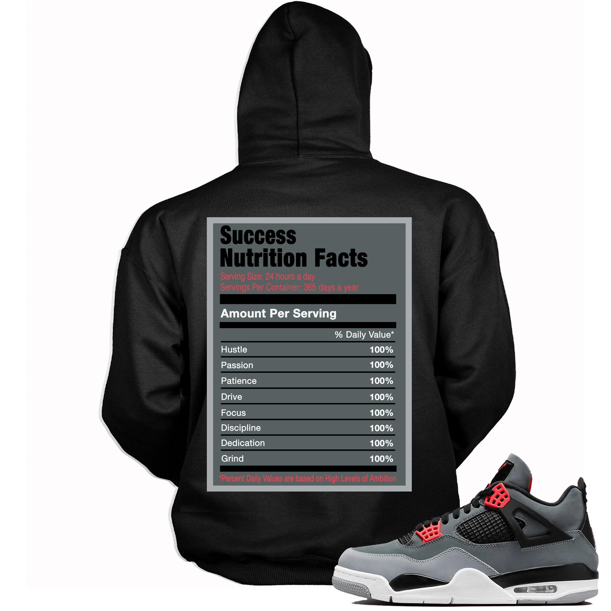 Success Nutrition Facts Sneaker Sweatshirt AJ 4s Infrared photo